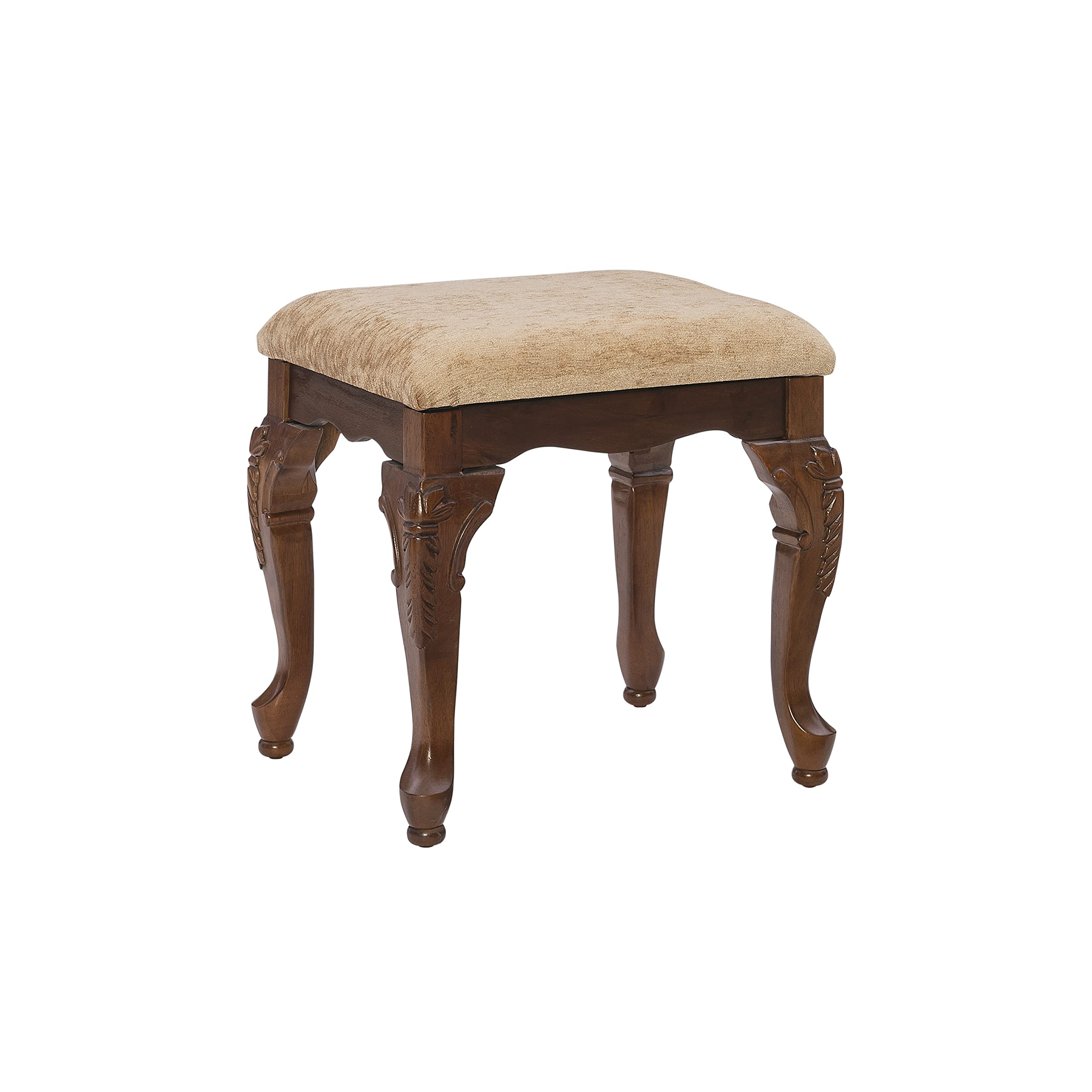 Powell Furniture Jamestown Landing Deep Cherry Upholstered Bench - Stylish Entryway, Bedroom, or Living Room Seating with Storage