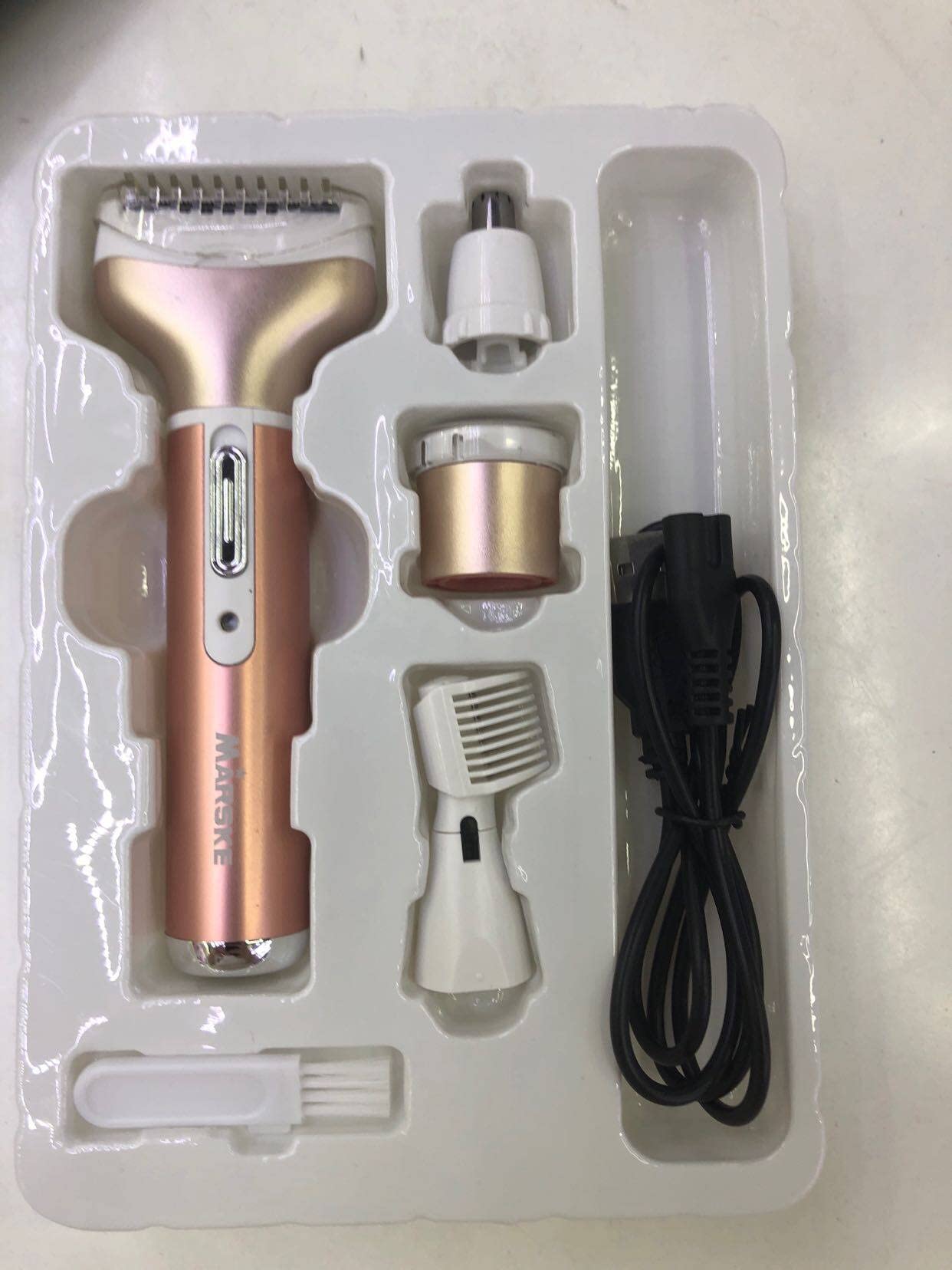 DERCLIVE 4-in-1 Electric Hair Epilator for Women - USB Rechargeable Hair Removal Device for Body, Legs, Face & Bikini Line - Painless Hair Threader for Smooth Skin at Home or Travel