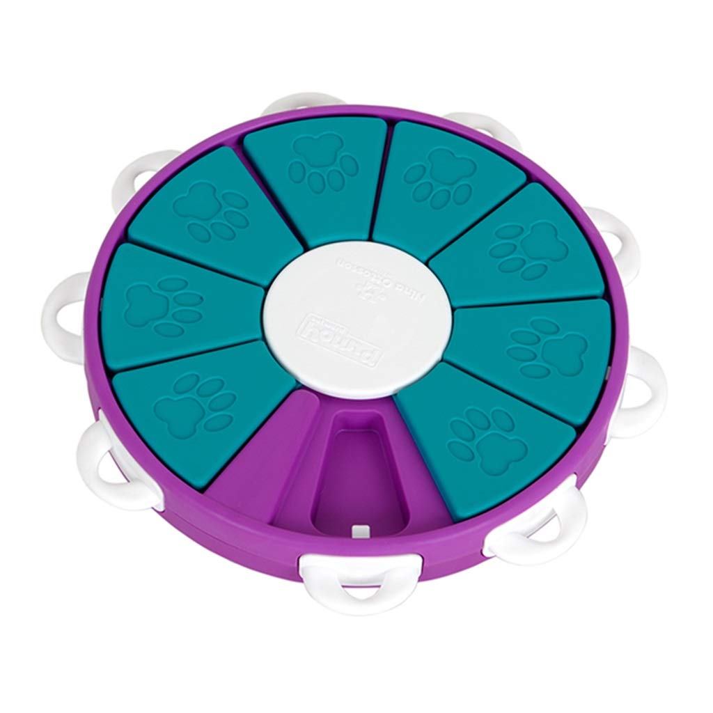 Interactive Dog Puzzle Feeder - Slow Feeding Bowl for Dogs & Cats - ABS Pet Food Dispenser Toy for Mental Stimulation & Training - Perfect for Mealtime Fun & Anxiety Relief