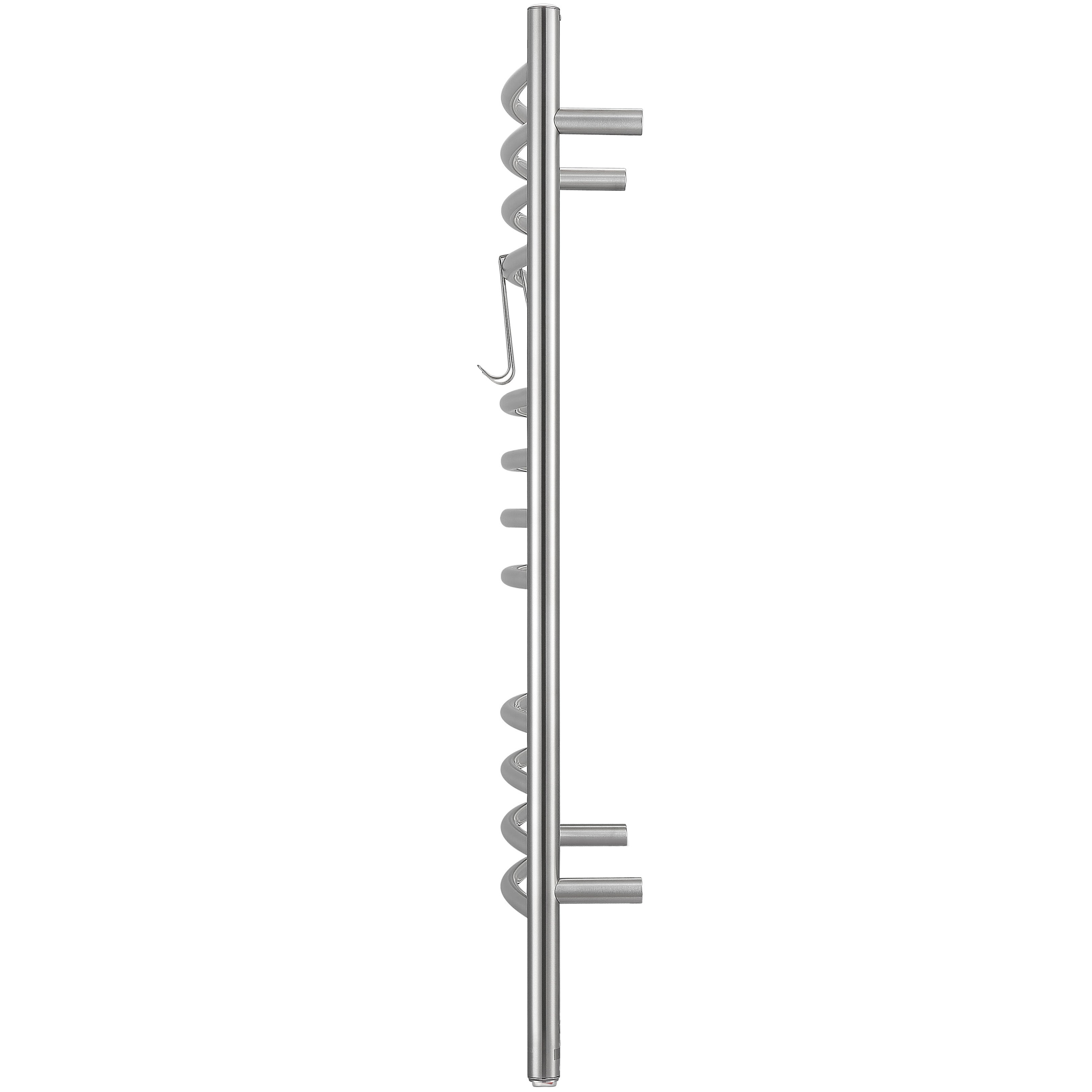 Dual Wall Mount Towel Warmer with 2 Adjustable Hooks & Timer - Brushed Stainless Steel - Perfect for Bathroom, Spa, and Luxury Home Use