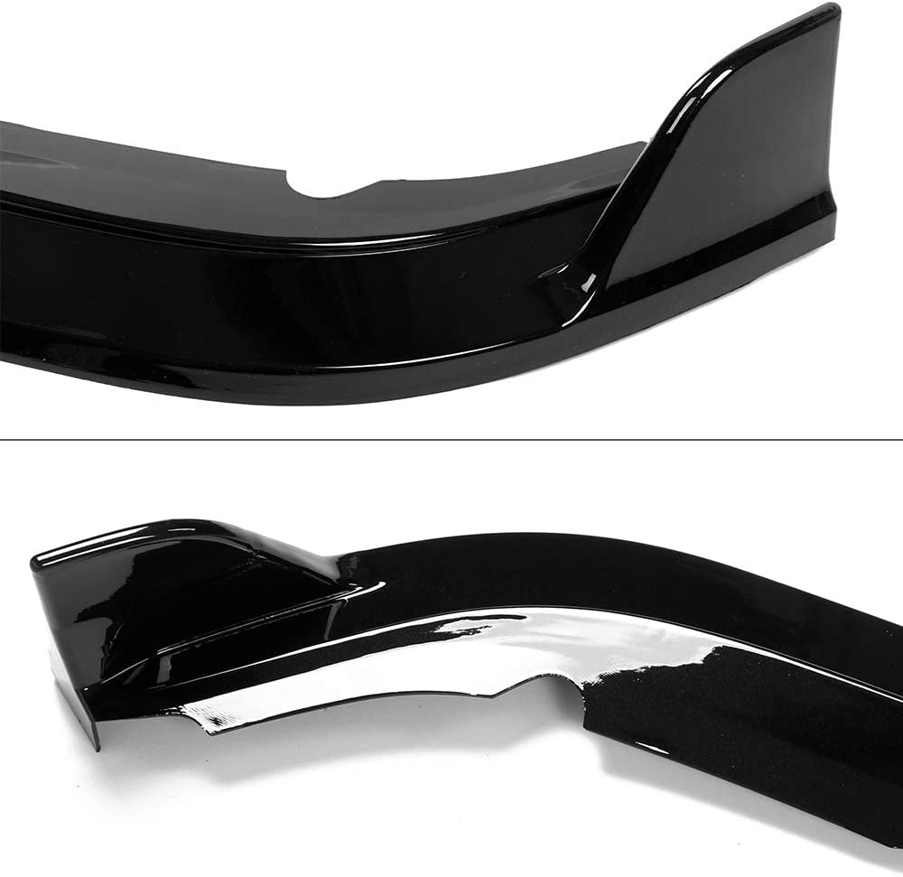 2019-2021 Honda Civic Sedan Front Bumper Lip Spoiler - IK Style 3-Piece Gloss Black/Carbon Fiber Design - Enhances Aerodynamics & Sporty Look for Daily Driving & Car Shows