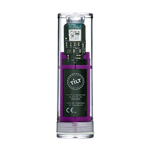 Wireless Hydrometer and Thermometer for Home Brewing - Tilt Digital Alcohol Meter with Temperature Sensor (Purple) | Perfect for Beer, Wine & Mead Making