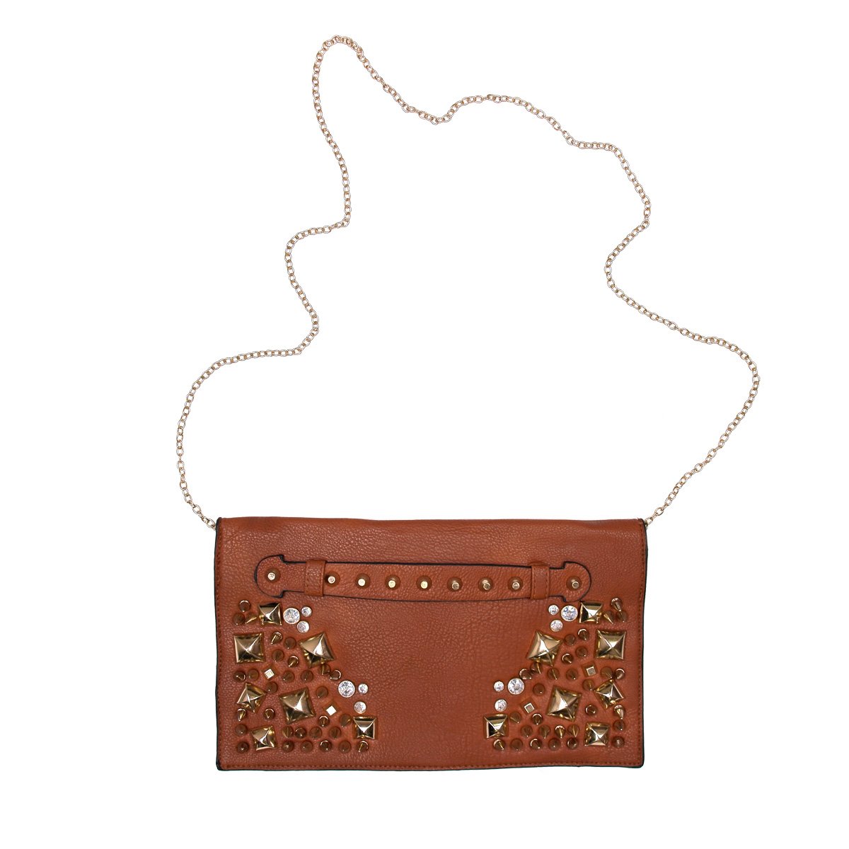 Stylish Premium Spike Studded Crossbody Flap Bag for Women - Gothic Punk Fashion Accessory for Parties, Concerts & Night Out