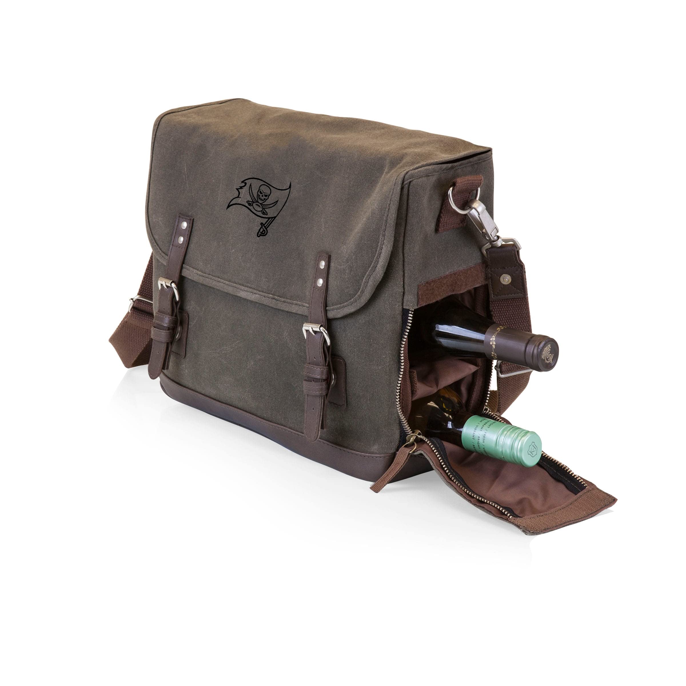 PICNIC TIME NFL Unisex-Adult NFL Adventure Wine Tote - Portable Insulated Wine Carrier for Outdoor Picnics, Tailgating & Game Day Parties