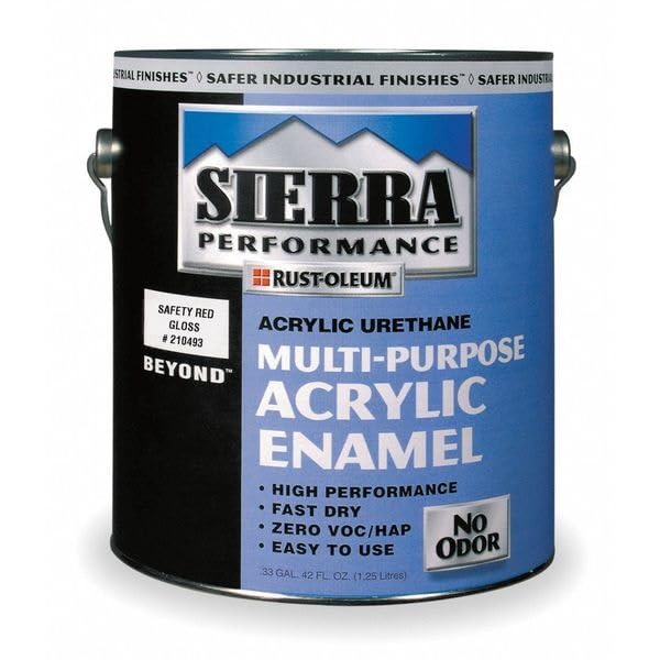 Beyond Acrylic Safety Red Gloss Paint - 1 Gallon (3.78L) High Gloss Finish for DIY Projects, Home Decor & Furniture Refinishing