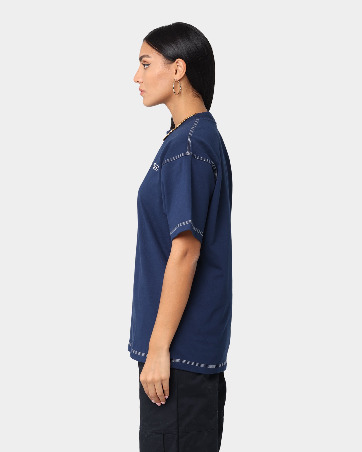 Adidas WW Short Sleeve T-Shirt for Men - Comfortable Cotton Crewneck Tee in Collegiate Navy - Perfect for Gym, Running & Casual Wear