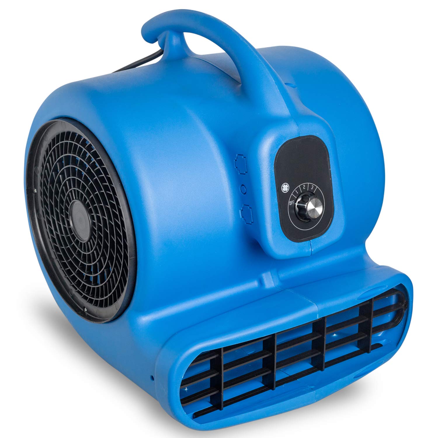 1/2 HP Air Mover Utility Fan - Powerful Carpet Dryer & Water Damage Restoration Equipment - Heavy Duty Floor Blower for Home, Garage, and Commercial Use
