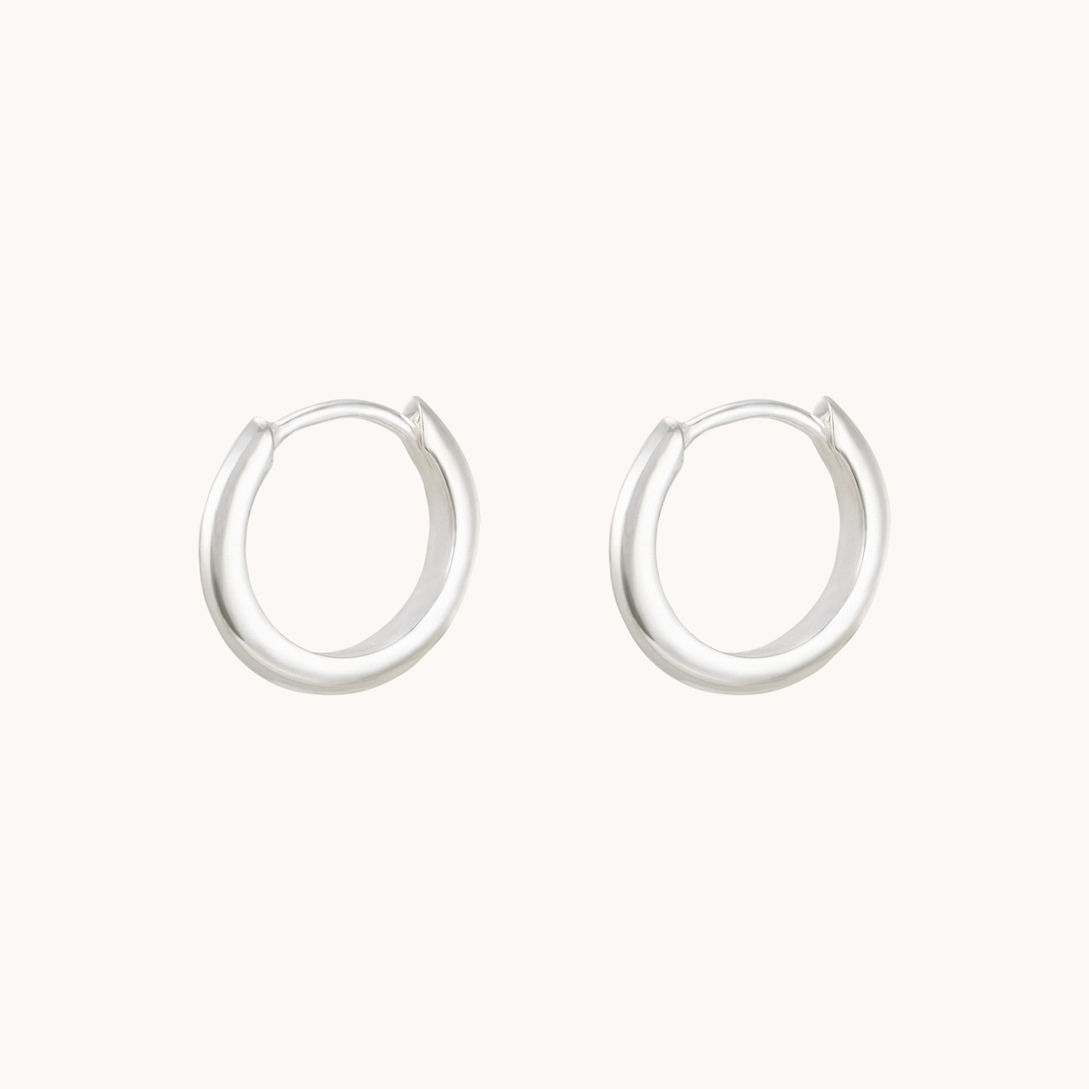 Perfect Small Everyday Hoop Earrings in Silver - Minimalist & Dainty Jewelry for Daily Wear, Work, and Casual Outfits