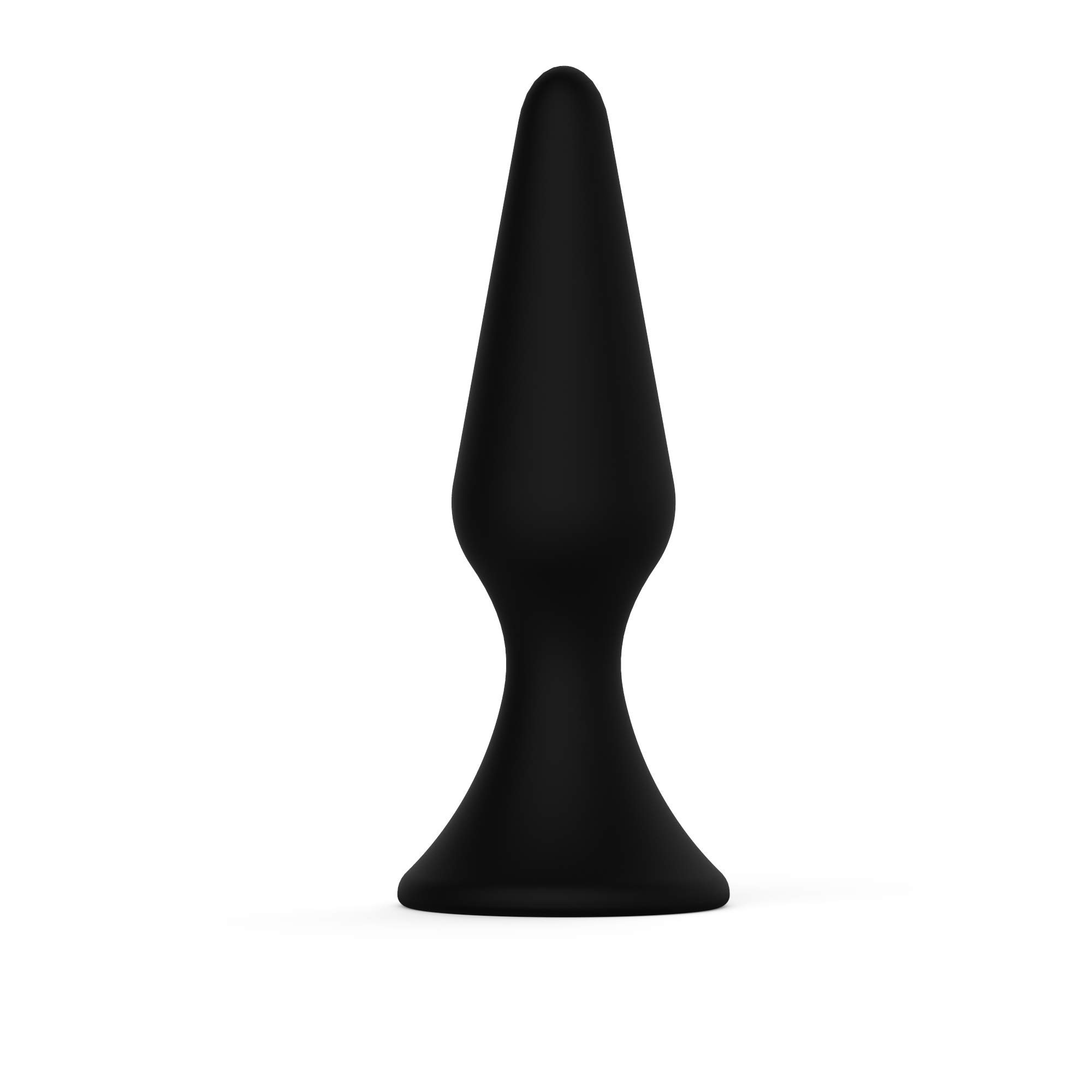 Silicone Anal Butt Plug - Large Black Adult Sex Toy for Prostate Massage & Training | Perfect for Beginners, Couples Play & Solo Pleasure