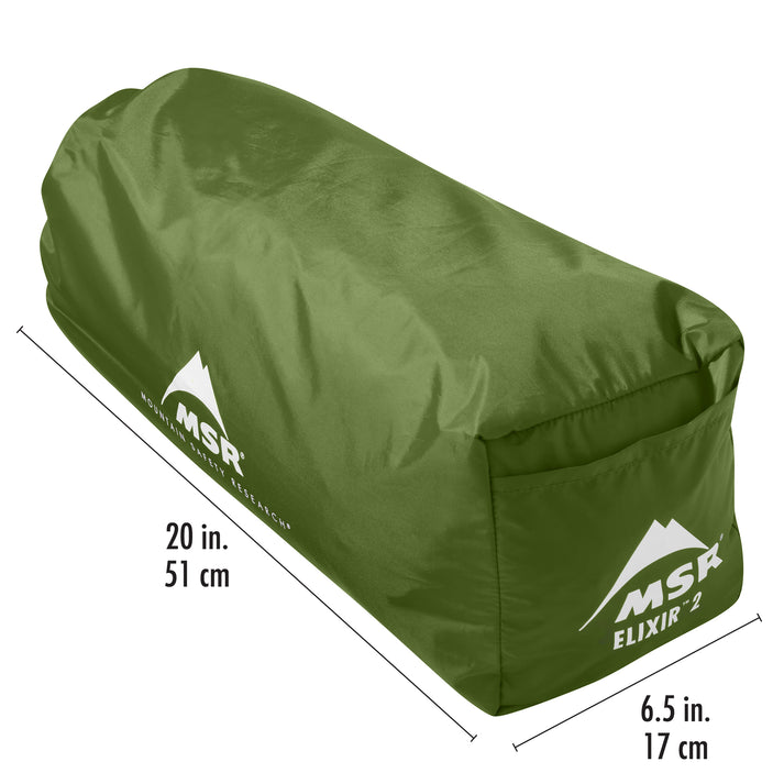 MSR Elixir 2-Person Backpacking Tent - Lightweight 3-Season Camping Shelter for Hiking & Outdoor Adventures | Waterproof & Windproof Design for Mountains, Forests & National Parks