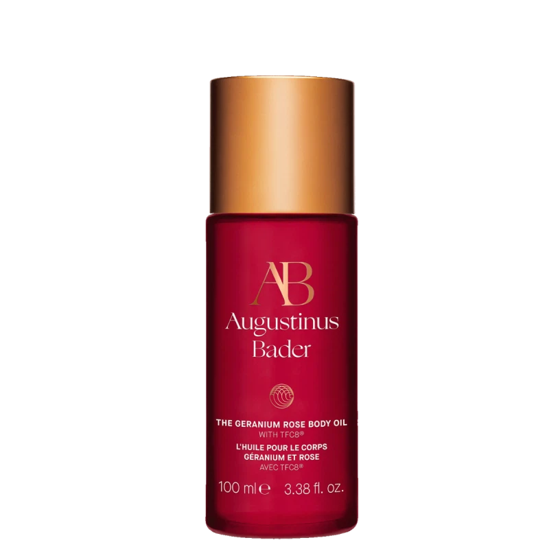 Geranium Rose Body Oil with TFC8 - 100ml (3.38oz) for Hydration & Relaxation - Perfect for Massage, Aromatherapy & Skincare