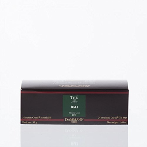 DAMMANN FRERES Premium BALI Tea - 4 x 24 Individually Wrapped Crystal Enveloped Tea Bags - Perfect for Gifting, Afternoon Tea & Relaxation Moments
