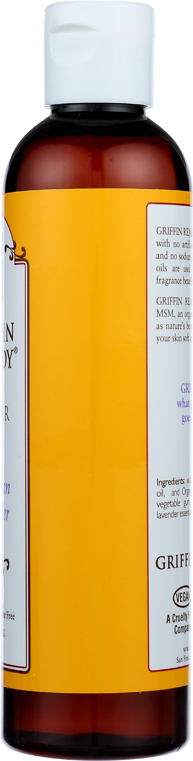 Griffin Remedy Lavender Aromatherapy Shower Gel - 8 fl oz | All-Natural Calming Essential Oils, Organic MSM | Paraben & Sulfate Free | Relaxing Bath & Shower Experience for Stress Relief & Better Sleep