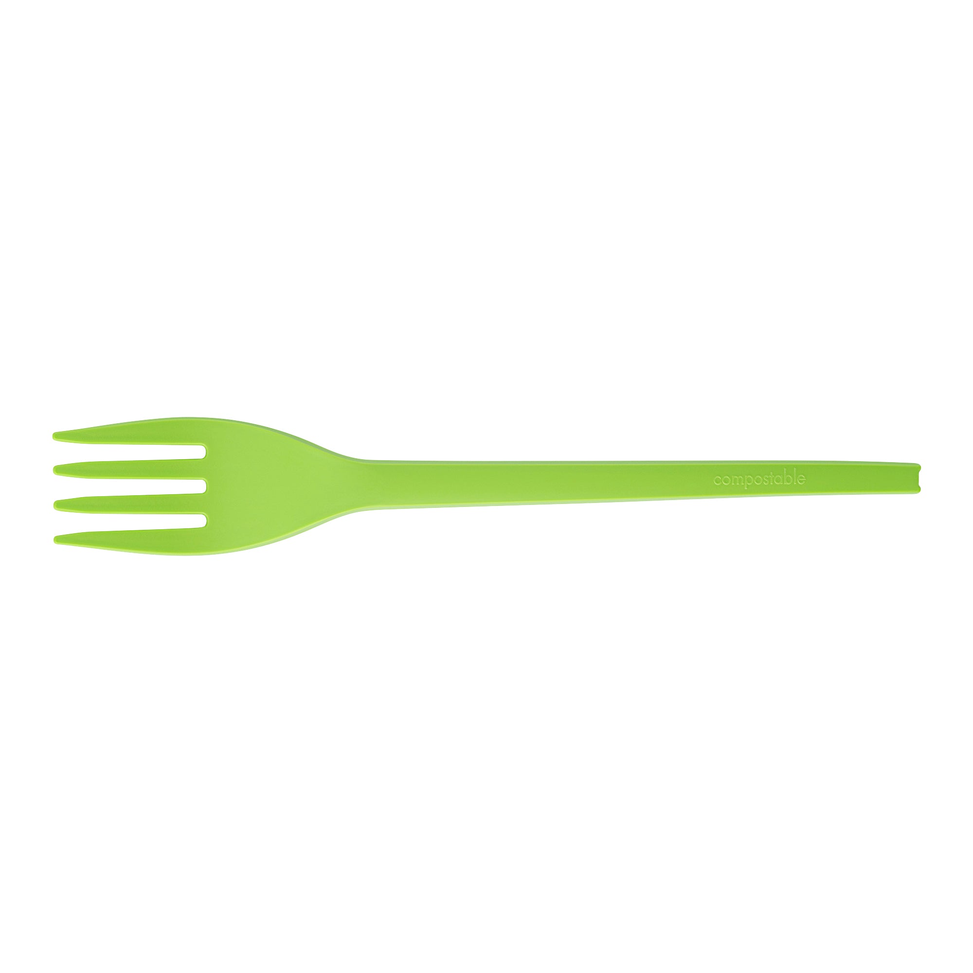 Eco-Friendly Compostable CPLA Plastic Forks - 250 Count Box, Heat Resistant & Biodegradable Cutlery for Parties, Picnics, and Outdoor Events