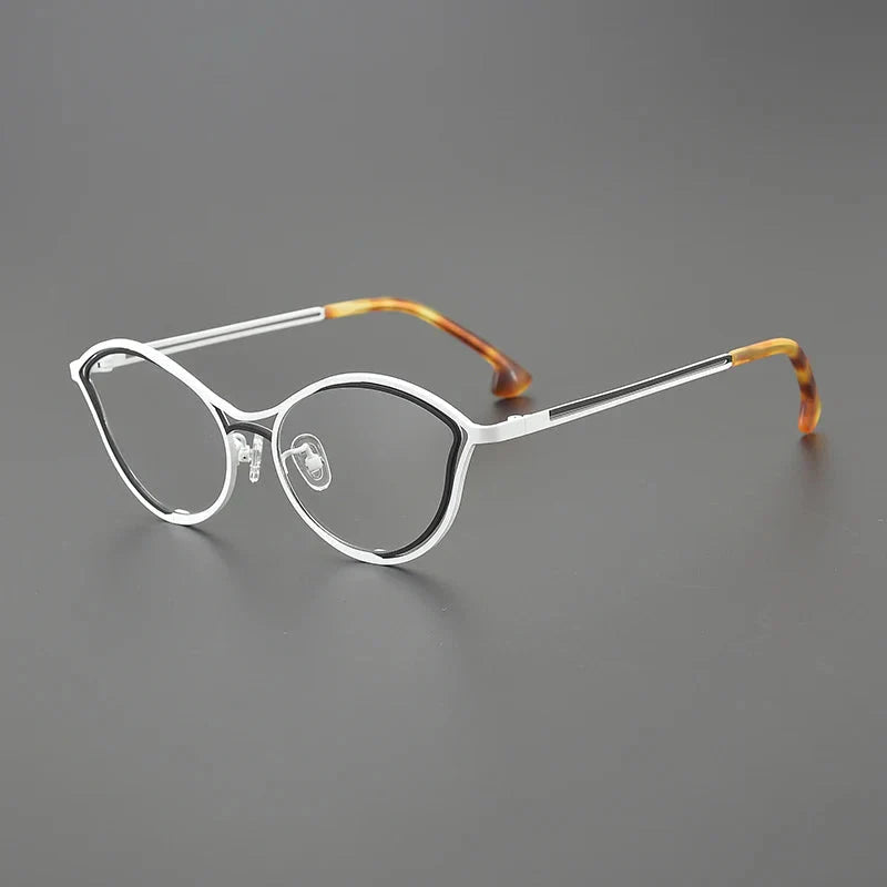 Jeanie Cat Eye Titanium Glasses Frame for Women - Lightweight & Stylish Eyewear for Reading, Driving & Fashion Accessories