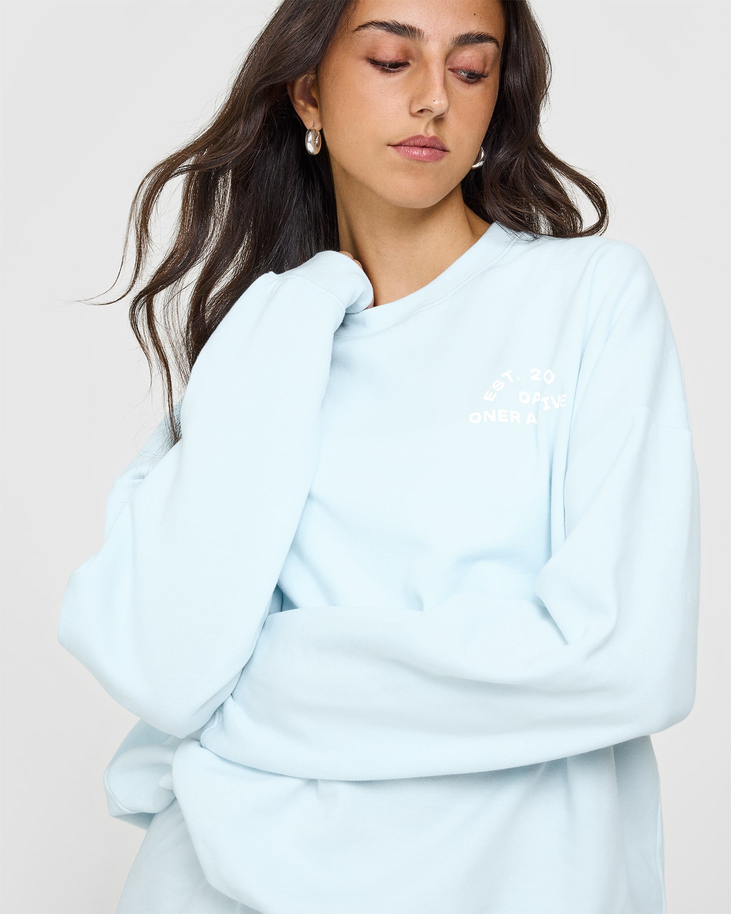 Lightweight Graphic Sweatshirt for Women & Men | Soft Cloud Blue Pullover Hoodie - Perfect for Casual Wear, Gym, and Outdoor Activities