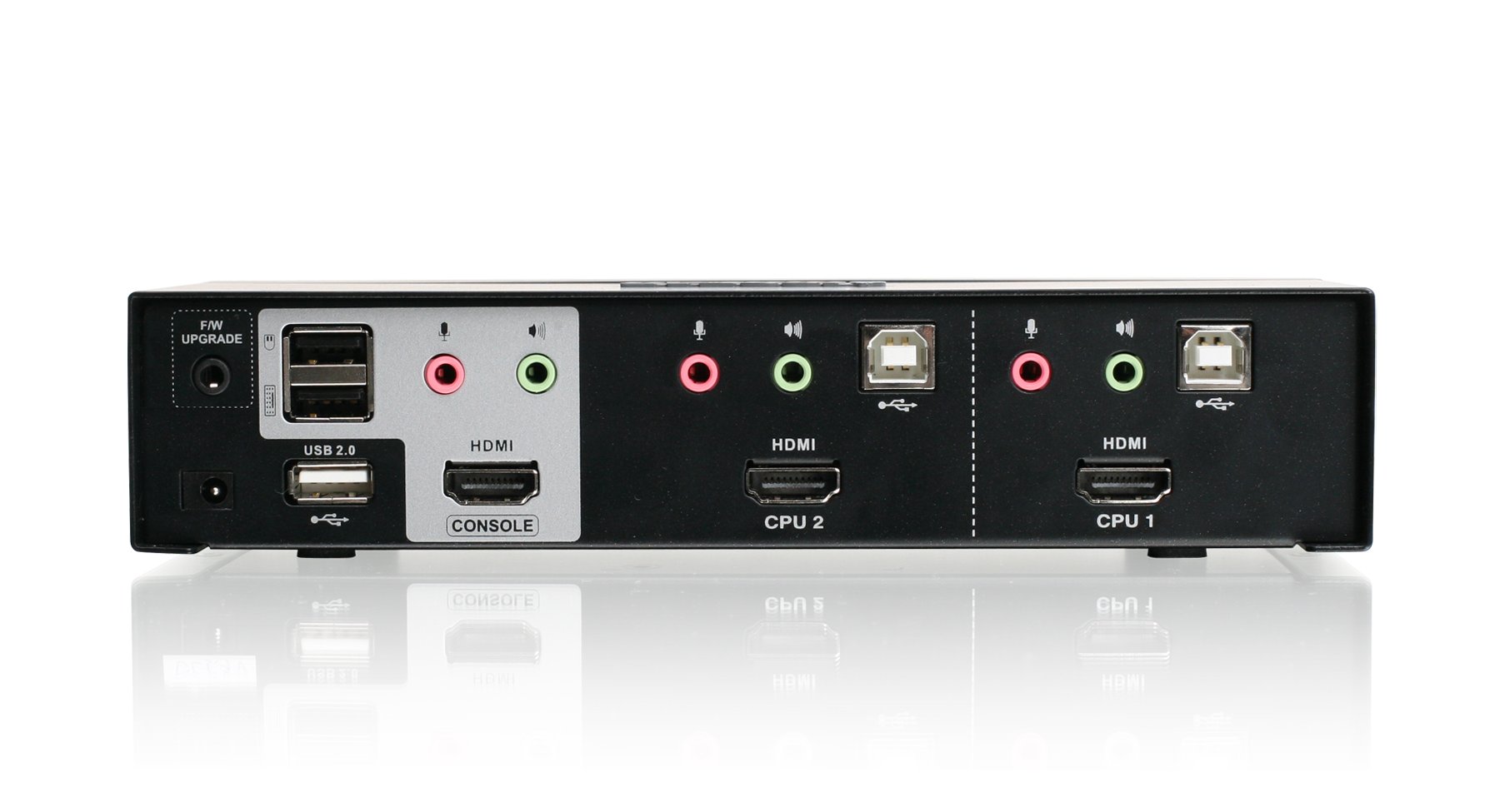 IOGEAR 2-Port HDMI KVM Switch with Audio Support - 4K Ultra HD, USB Hub, Keyboard/Mouse Control for Dual PC Setup | Perfect for Home Office, Gaming & Multi-Device Workstations
