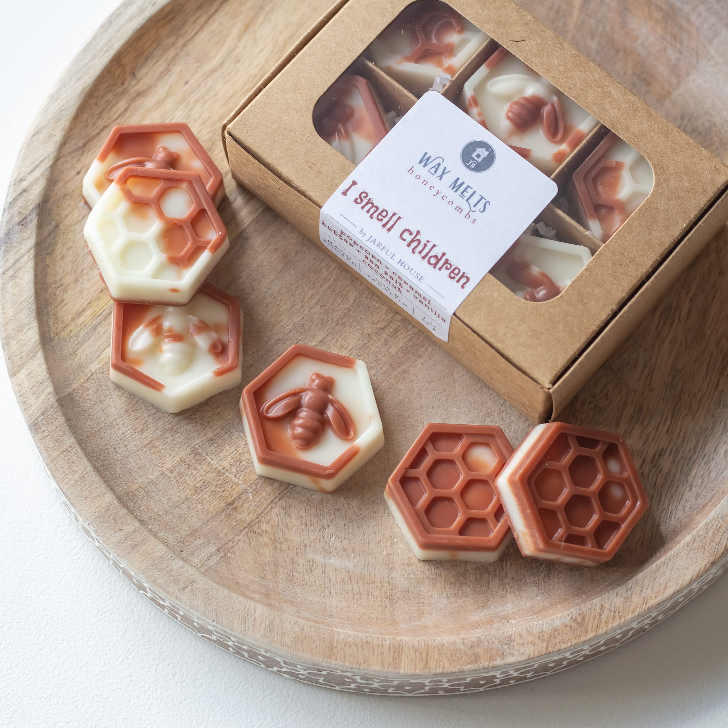 I Smell Children Scented Wax Melts - Sweet Caramel Popcorn Vanilla Fragrance - Funny Mothers Day Gag Gift for Women - Perfect for Home Aromatherapy, Office Relaxation & Prank Gifts