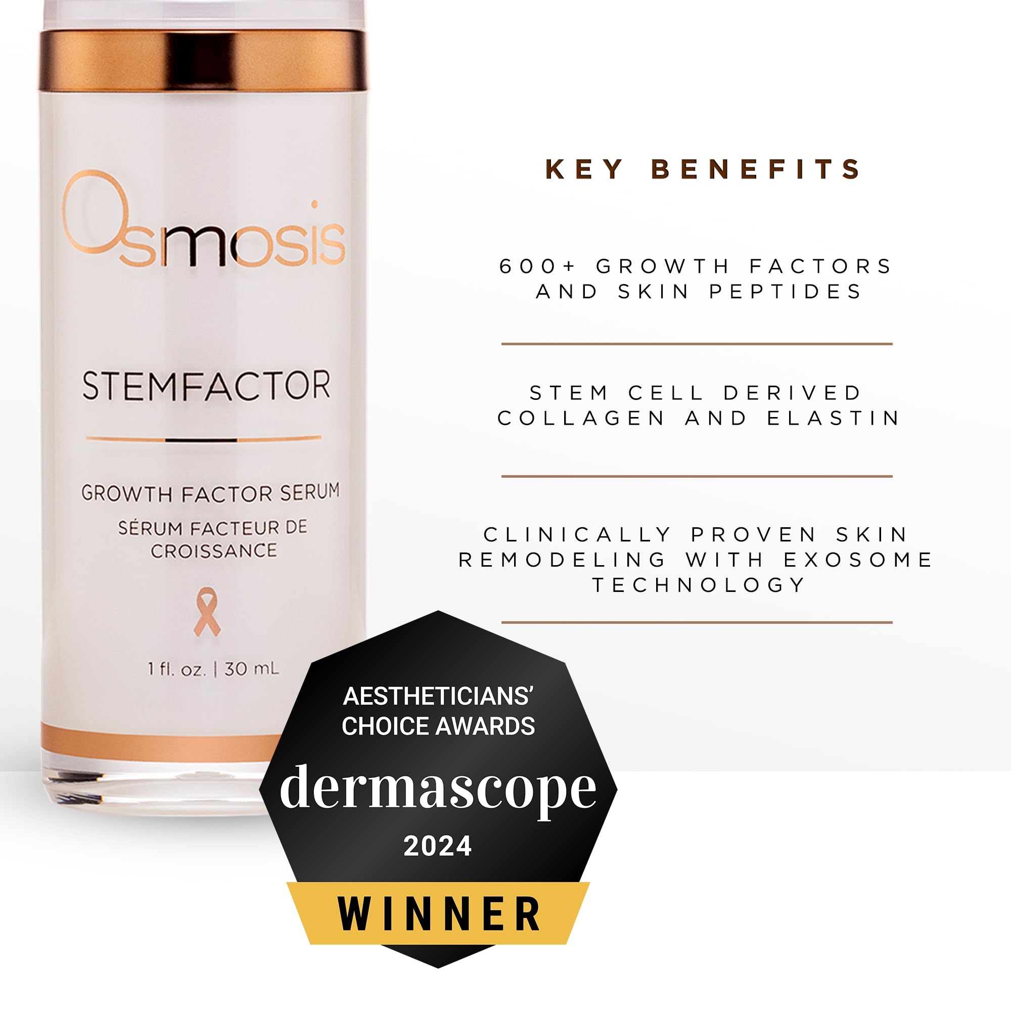 **OSMOSIS Hydrating Facial Moisturizer & Serum Kit - Plumping Moisturizer with Shea Butter (1.69oz) + STEMFACTOR Facial Serum for Cell Renewal (1oz) - Perfect for Dry Skin & Anti-Aging Routine**