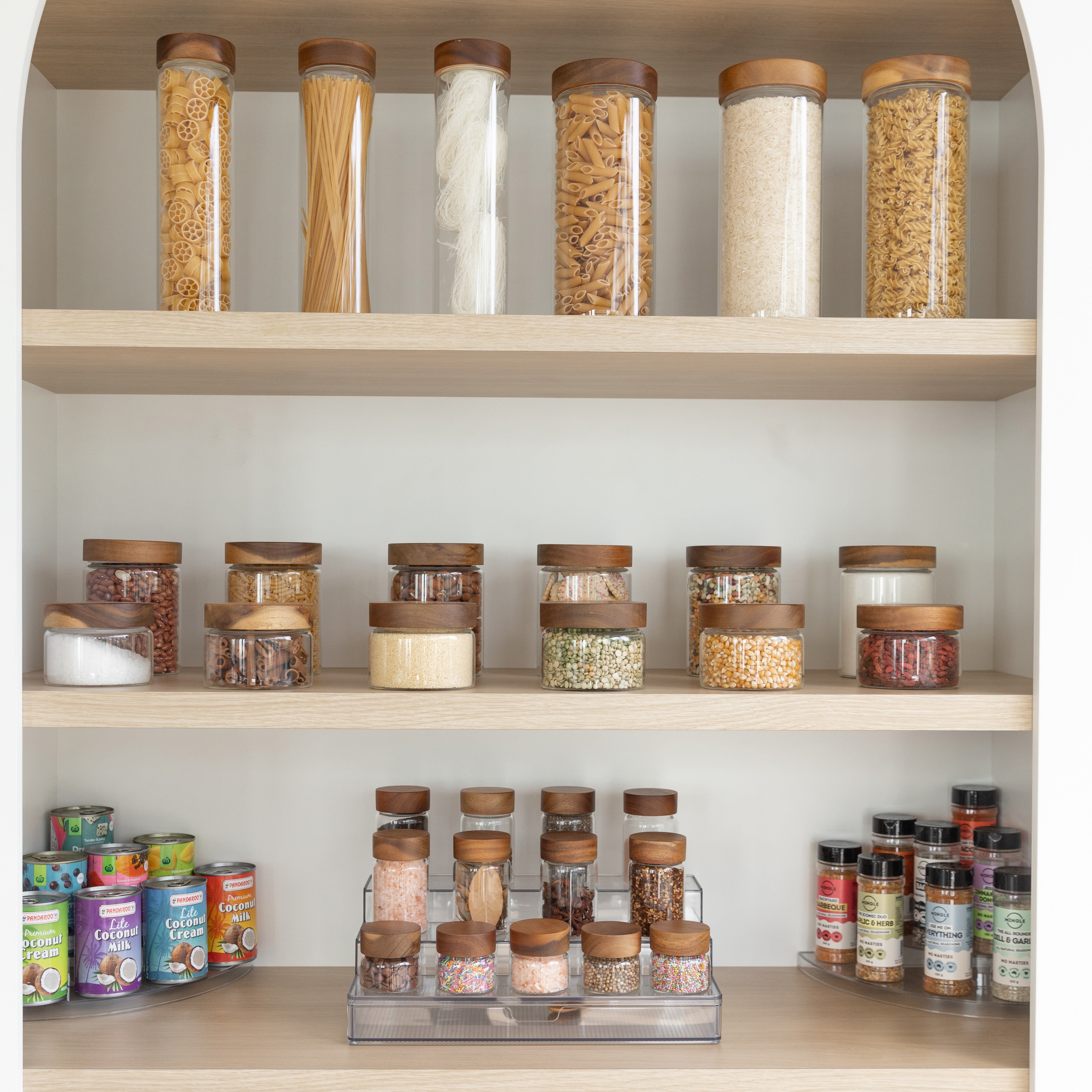 Clear 3 Tier Corner Shelf - Space Saving Bathroom & Kitchen Organizer for Shampoo, Spices & Decor - Perfect for Small Spaces & Clutter-Free Home Organization
