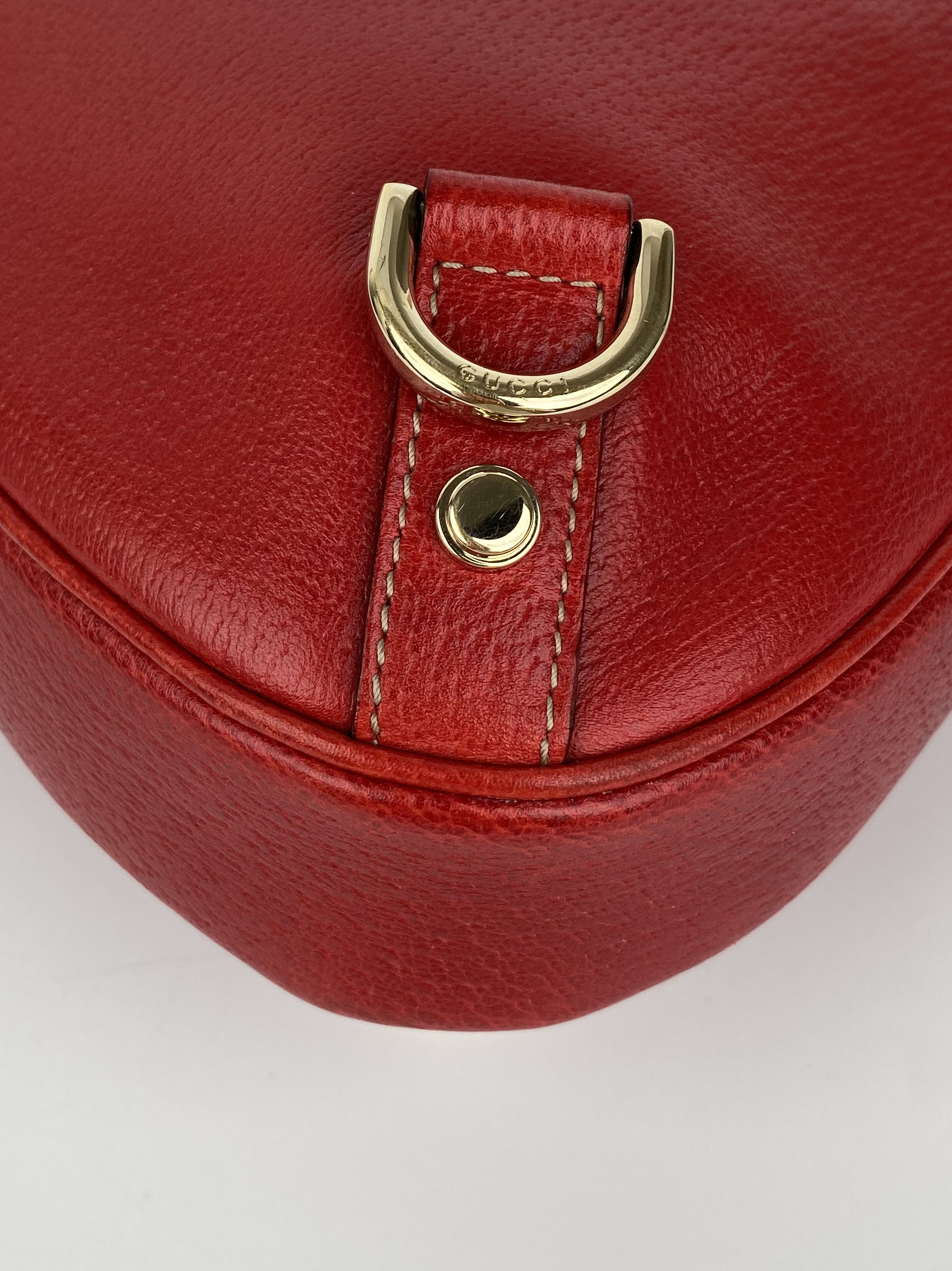 Authentic Gucci Vintage Red Hobo Leather Handbag for Women | Luxury Designer Shoulder Bag | Perfect for Date Night, Parties & Travel
