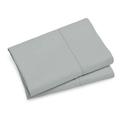1000TC Premium Ultra Soft Queen Size Pillowcases 2 Pack - Grey - Luxury Bedding for a Comfortable Sleep - Perfect for Home, Hotel, and Guest Room Use