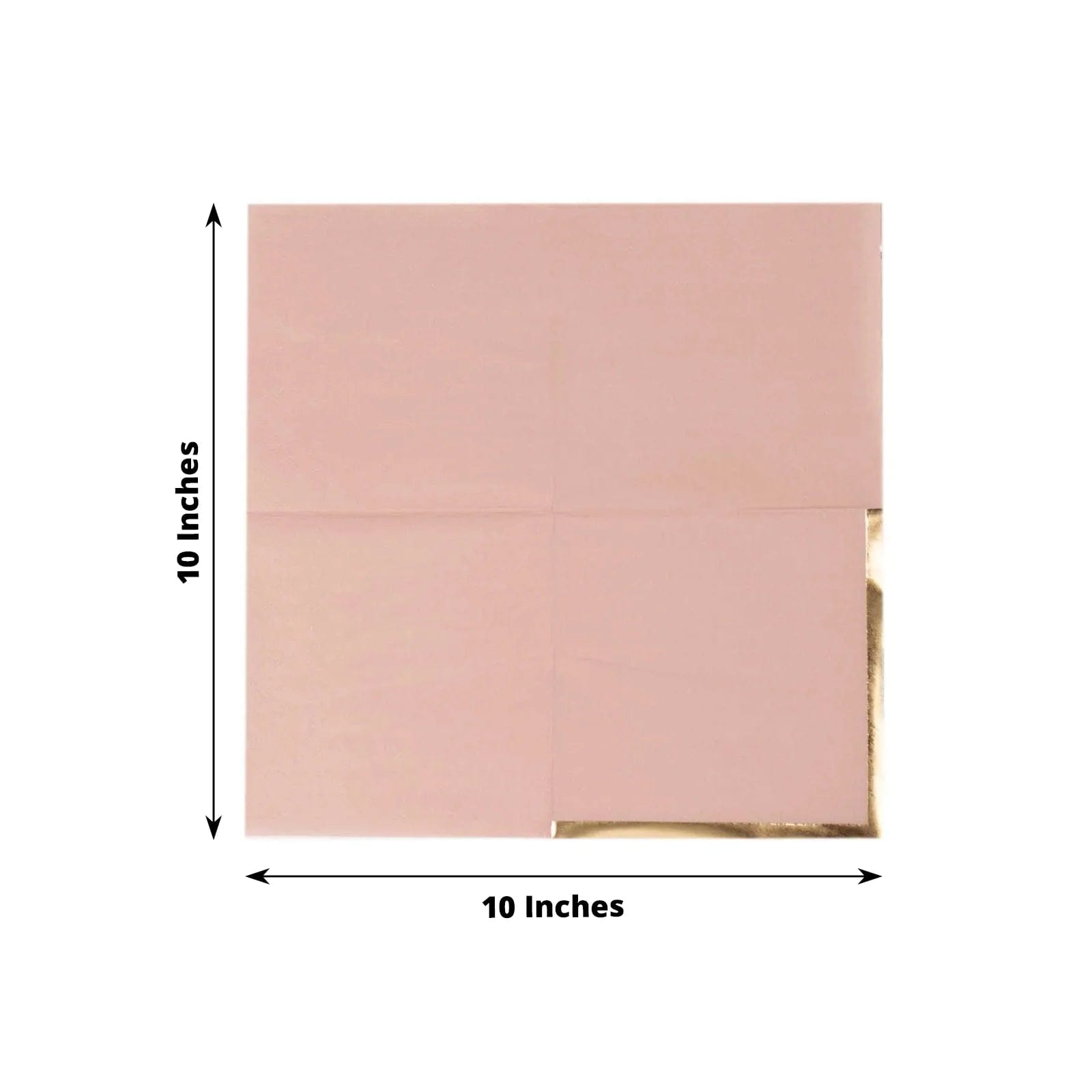 50 Soft 2-Ply Disposable Dinner Cocktail Napkins with Gold Foil Edge - Elegant Party Tableware for Weddings, Events & Home Entertaining