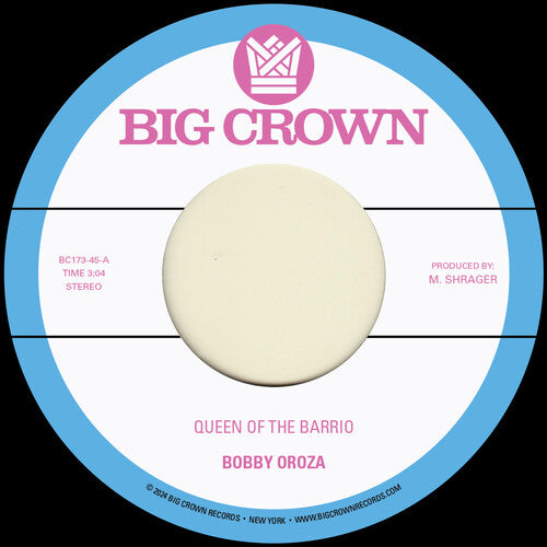 Bobby Oroza - Queen of the Barrio B/W Goddess Vinyl Record | Soul & Funk Music | Perfect for Home Listening and Music Collectors