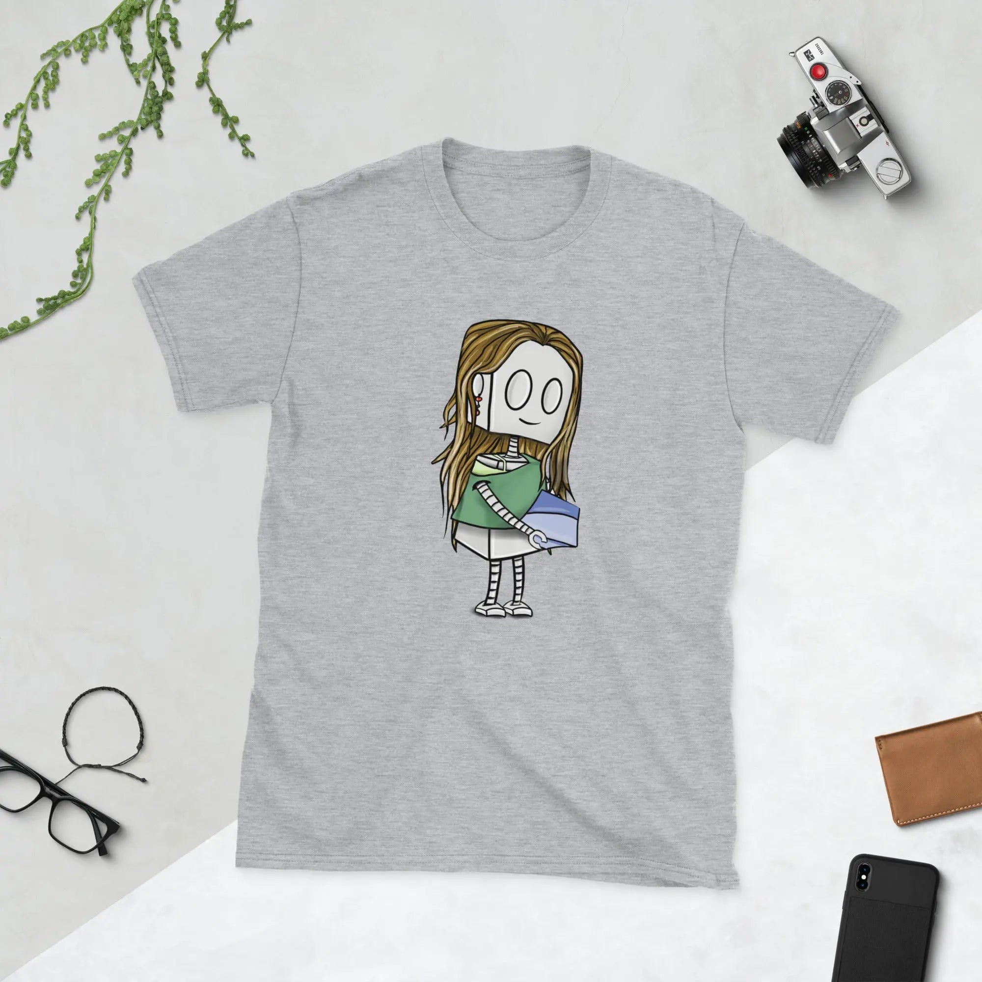 Premium Unisex Robot T-Shirt for Pottery Lovers - Comfortable Cotton Tee for Casual Wear, Gifts & Art Enthusiasts