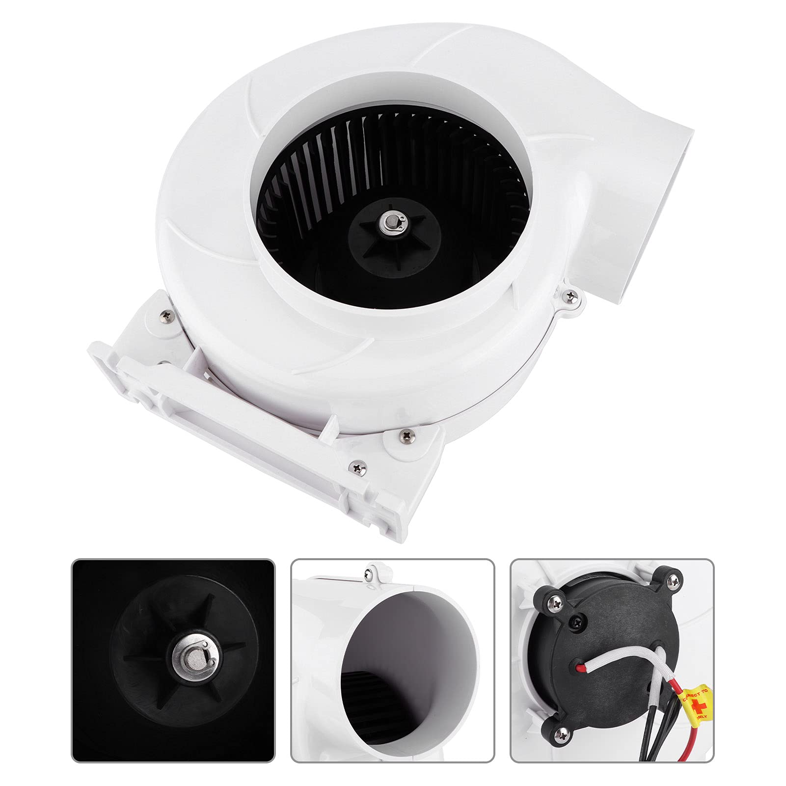 24V Zunate Marine Bilge Air Blower - High Volume Ventilation Fan for Engine Compartments, Galleys & Kitchens | Durable Boat & RV Air Circulation System
