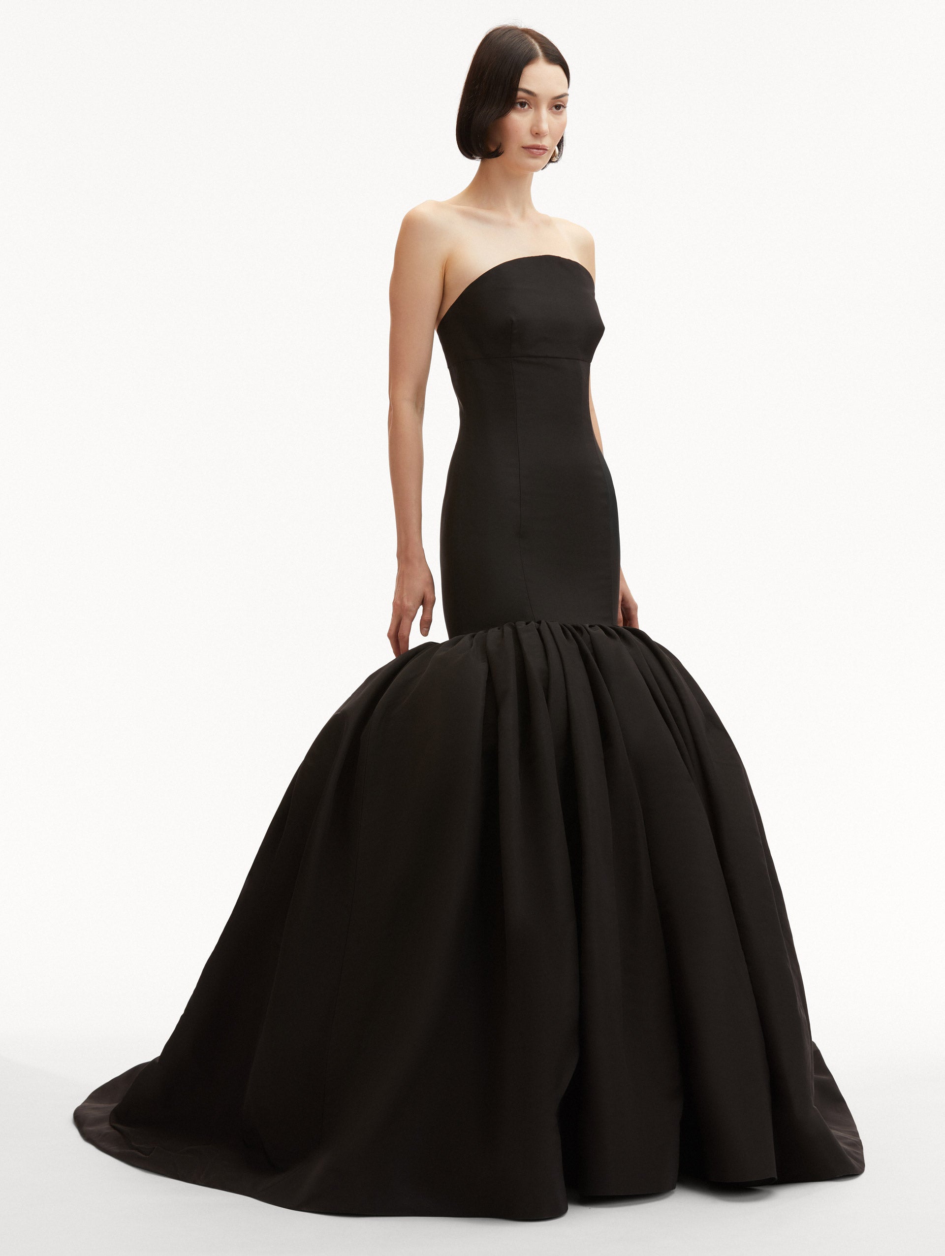 Elegant Silk Faille Mermaid Gown for Women - Formal Evening Dress, Prom, Wedding Guest & Special Occasions