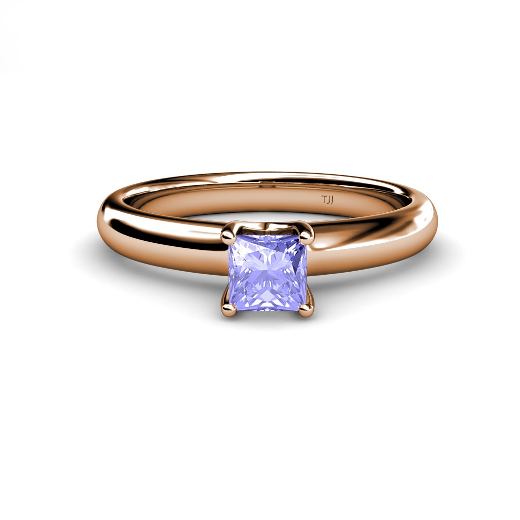 Exquisite 0.95 Carat Tanzanite Solitaire Ring in 14K Rose Gold - Perfect for Engagement, Anniversary & Special Occasion Gifts