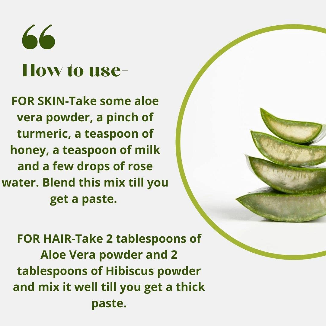 AmazerCare 100% Natural Hibiscus & Aloe Vera Powder Combo for Hair Growth & Skin Care (175g + 150g) - DIY Hair Mask, Face Pack, Scalp Treatment & Beauty Routine Essential