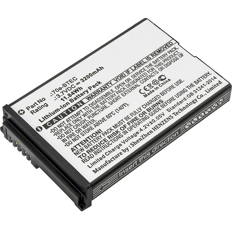 Synergy Digital Barcode Scanner Battery - 3200mAh Li-ion Replacement for Dolphin 60S-Batt-1 & Honeywell 60S-Batt-1 (3.7V High Capacity) - Perfect for Retail, Warehouse & Inventory Management