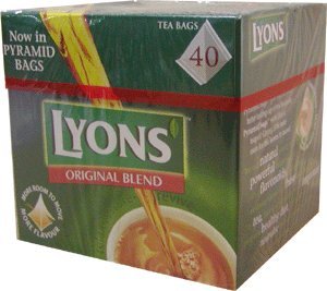 Lyons Original Tea Bags - Premium Black Tea, 40 Count - Perfect for Morning Boost, Afternoon Relaxation & English Tea Time