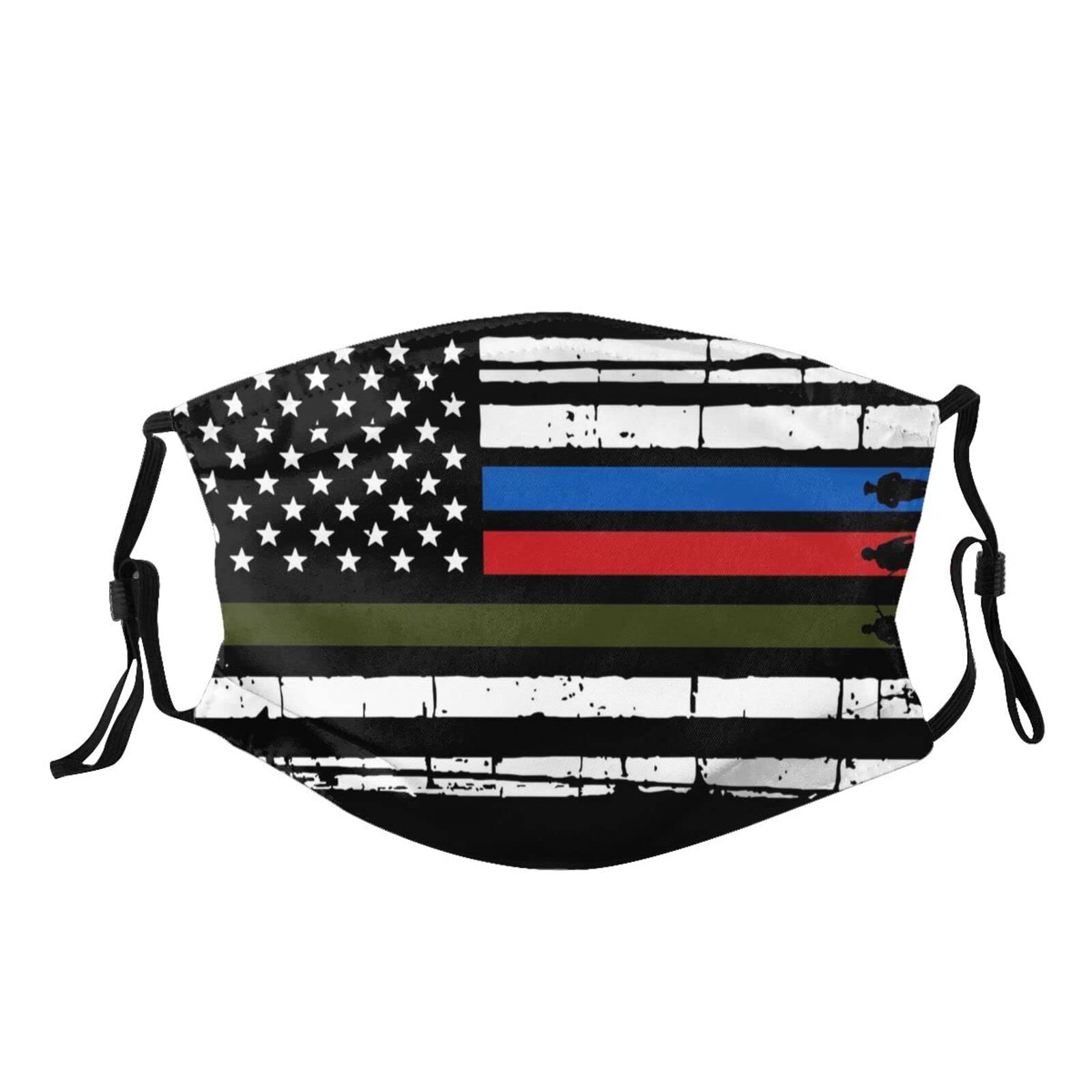 4th of July Patriotic Eagle Face Mask - Reusable Washable Balaclava with Filters for Men & Women - Perfect for Outdoor Activities, Festivals and Holiday Celebrations