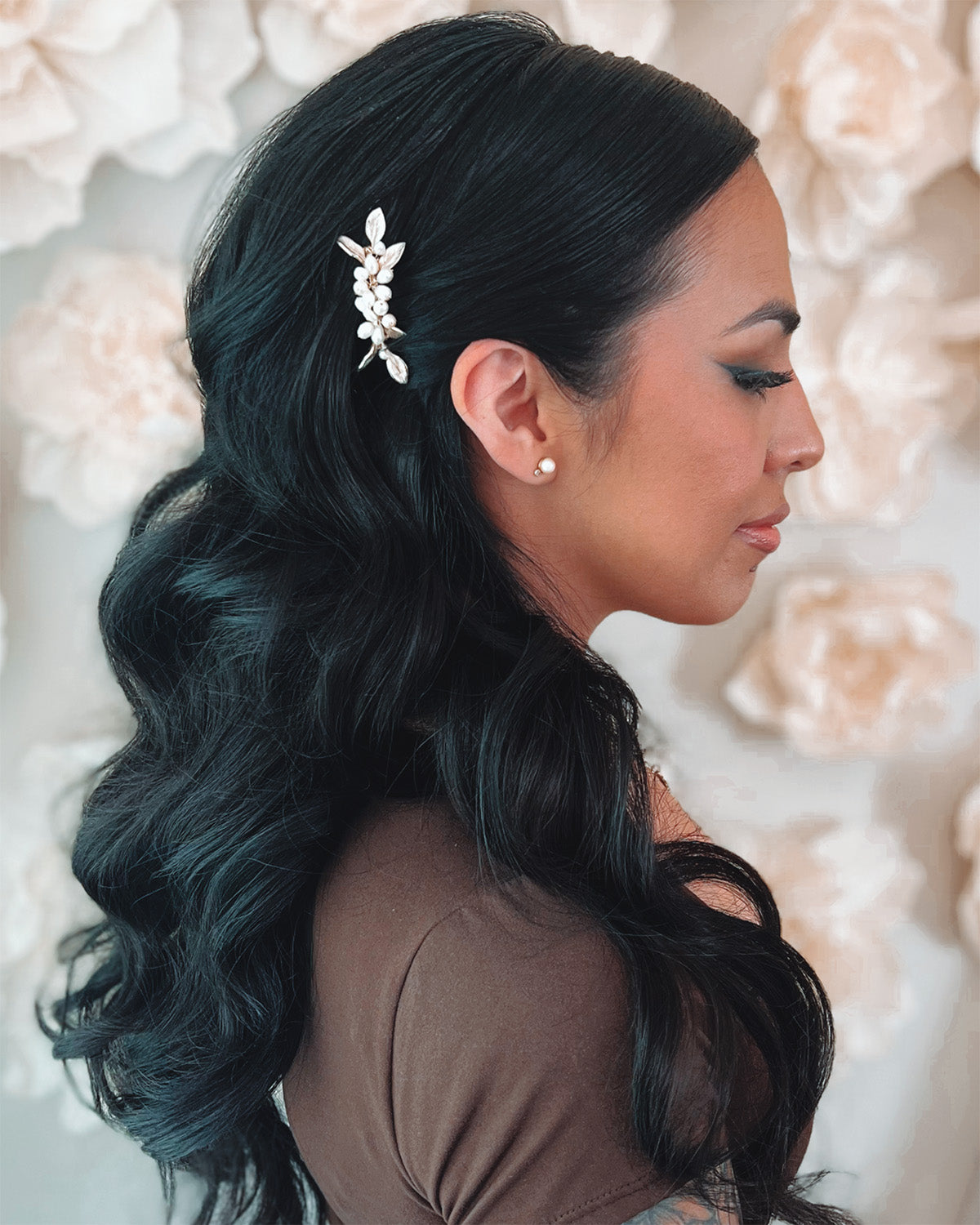 Briella Pearl Hair Pin - Elegant Pearl Hair Clip for Women, Bridal Hair Accessories, Wedding, Prom, Party, Everyday Wear