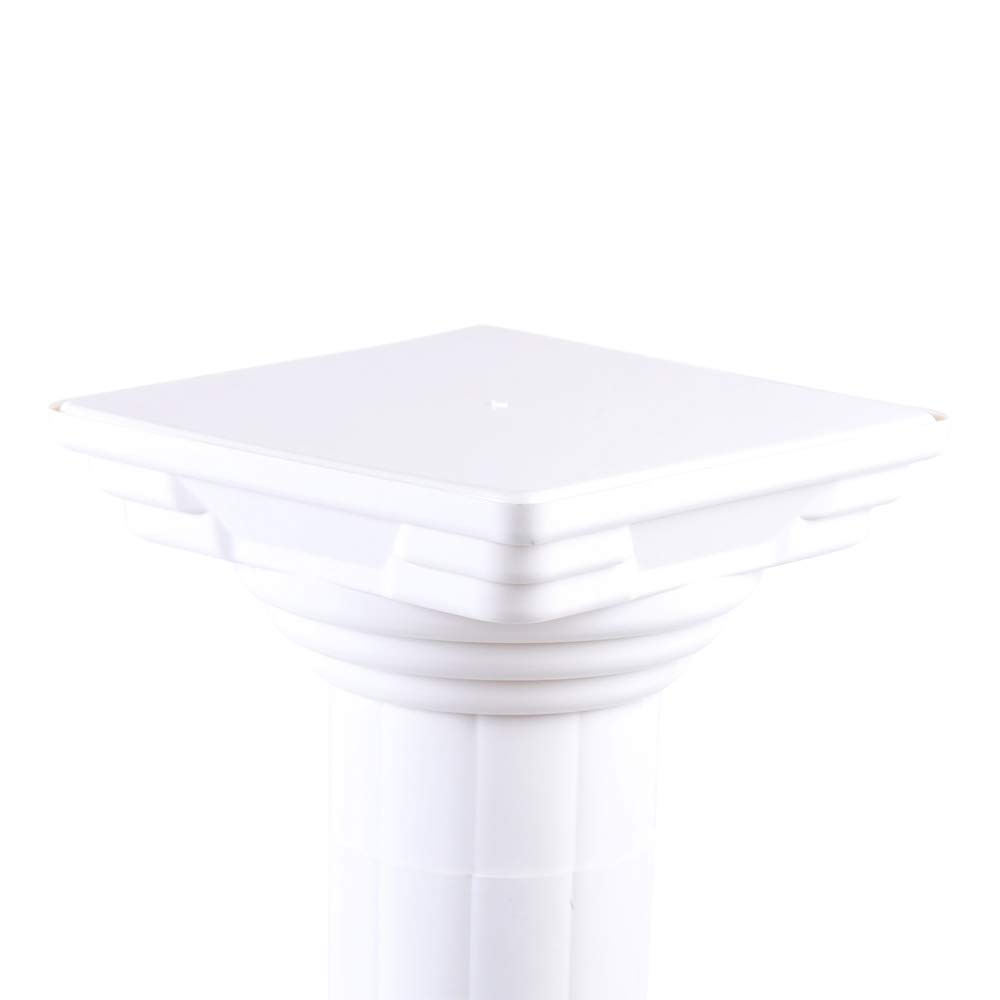 LOYALHEARTDY 4-Pack White Roman Wedding Columns - 31 Inch Tall Elegant Pillar Set for Wedding Decor, Party & Event Decoration - Perfect for Ceremony Aisle, Reception Centerpieces and Photo Backdrops