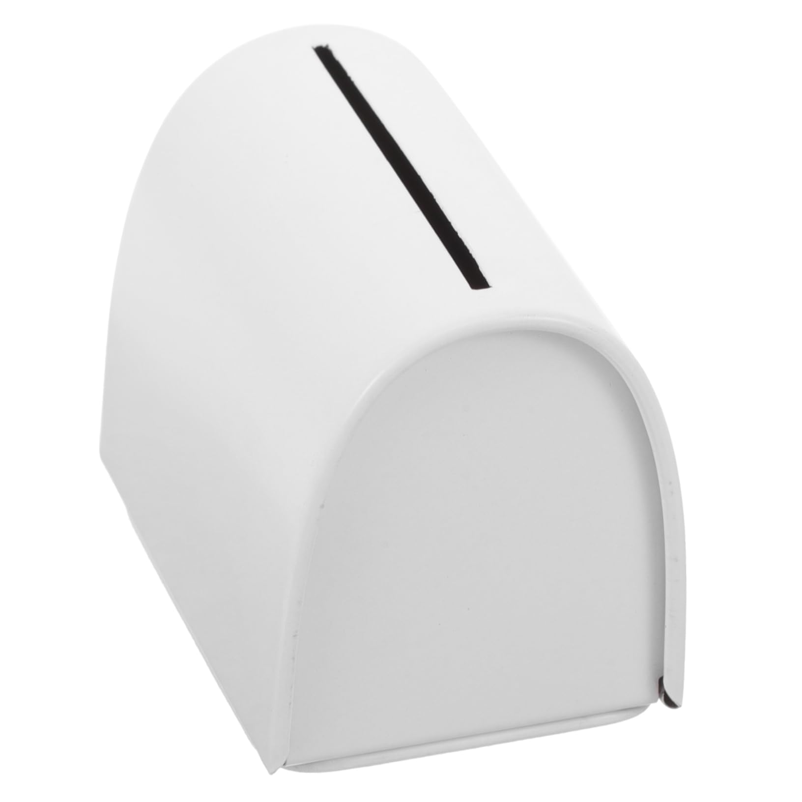 EXCEART Safety Razor Blade Disposal Container - Portable White Metal Storage Case for Used Razor Blades - Perfect for Home, Travel & Salon Use