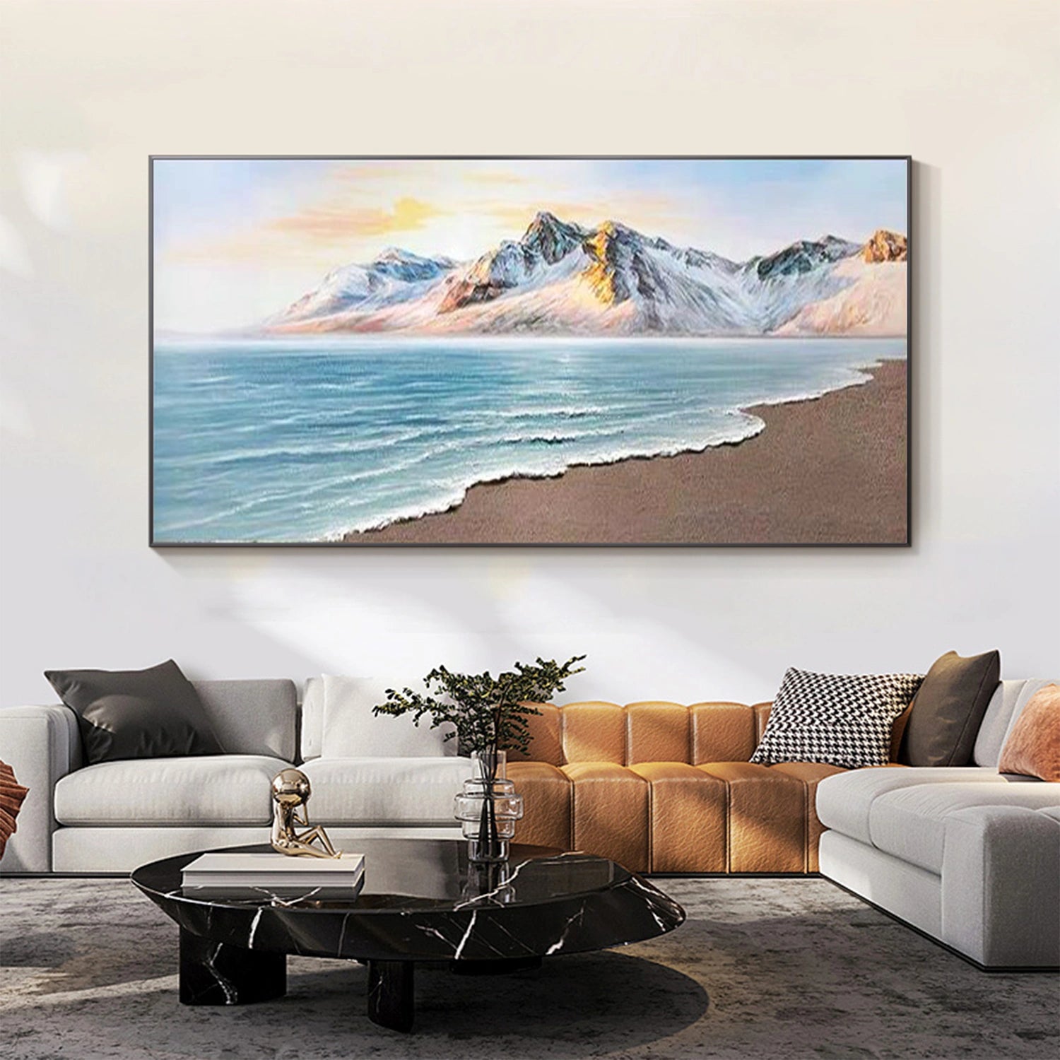 Ocean and Sky Painting #OS 253 - Stunning Seascape Wall Art for Home & Office Decor - Perfect for Living Room, Bedroom or Beach House