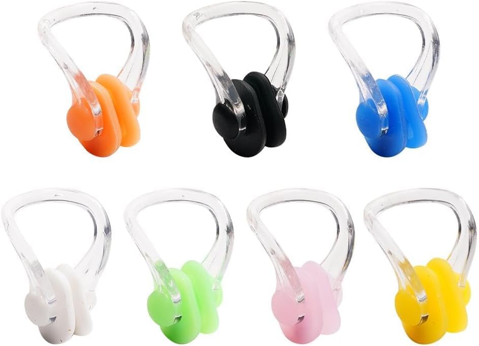 JJLFresheners Waterproof Nose Clip - Soft Silica Gel Swimming Nose Plugs for Kids & Adults - Comfortable Nose Protector for Swimming, Snorkeling & Water Sports (White)