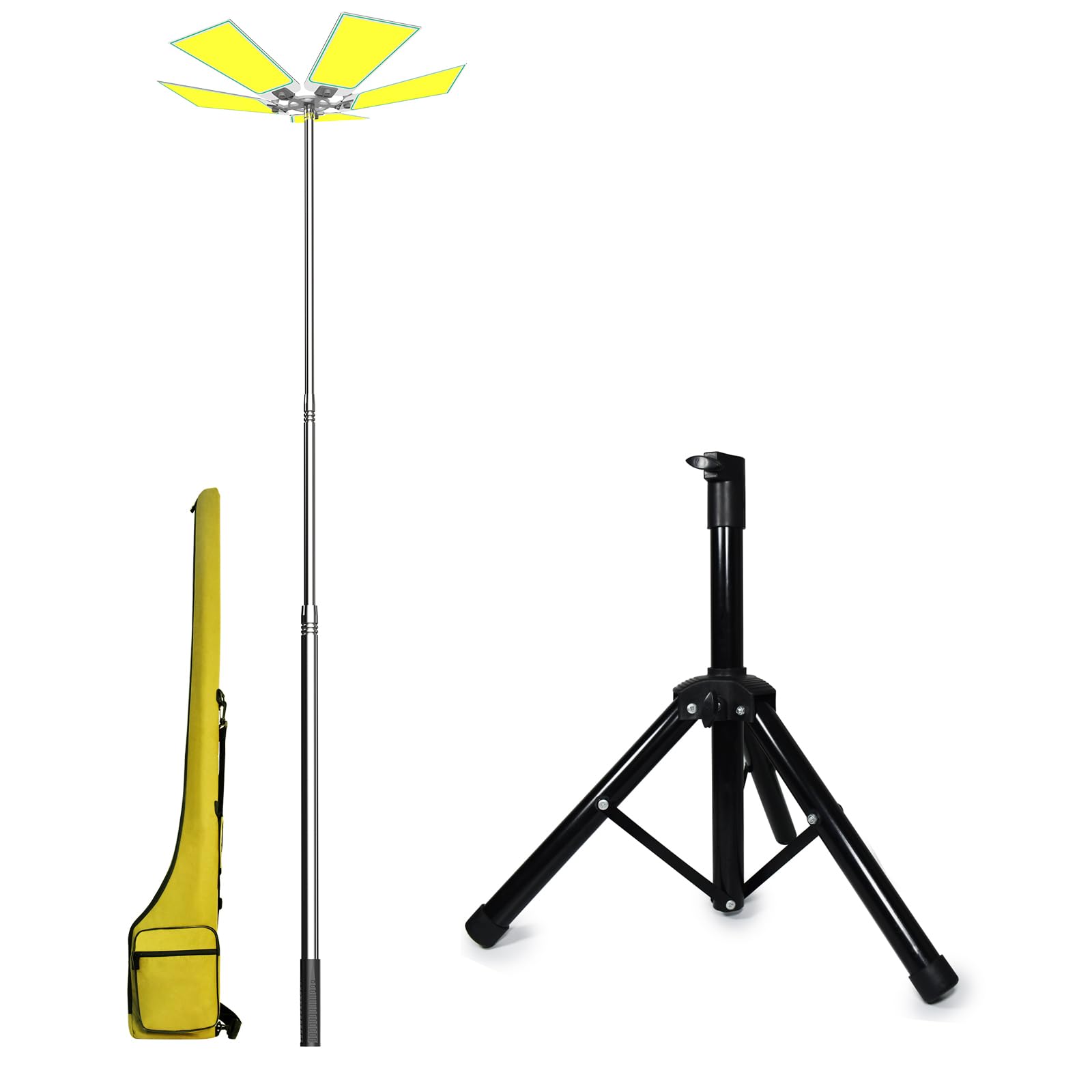CONPEX 15000LM LED Camping Light with Tripod Stand - 12V DC Portable Flood Light for Outdoor, Work, Emergency & Camping - Waterproof & Durable for Hiking, Backyard, Construction Sites