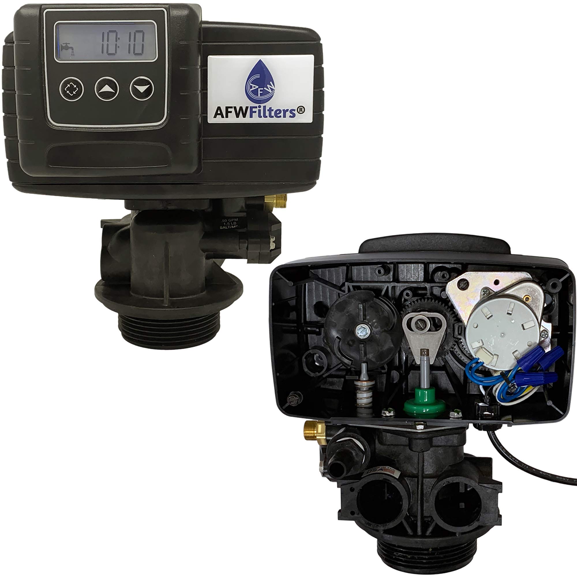 AFWFilters Iron Pro 2 Whole House Water Softener & Iron Filter System with Fleck 5600SXT Digital Metered Valve - 32,000 Grain Capacity for Clean, Soft Water | Perfect for Homes with Hard Water & Iron Contamination
