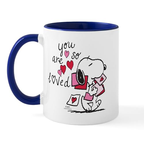White/Navy Inside - Snoopy You Are So Loved Mug