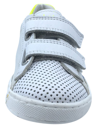 Naturino Arlon Star Fashion Sneakers for Boys and Girls - White/Yellow | Comfortable Kids Shoes for School, Play & Everyday Wear