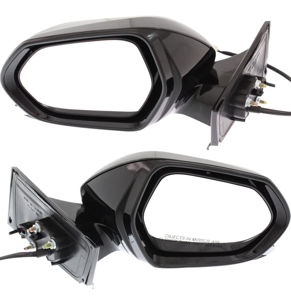 2016-2020 Toyota Prius Power Heated Side Mirrors - Driver & Passenger Side, Paintable (No Blind Spot Monitor) - Perfect for Winter Driving & Enhanced Visibility