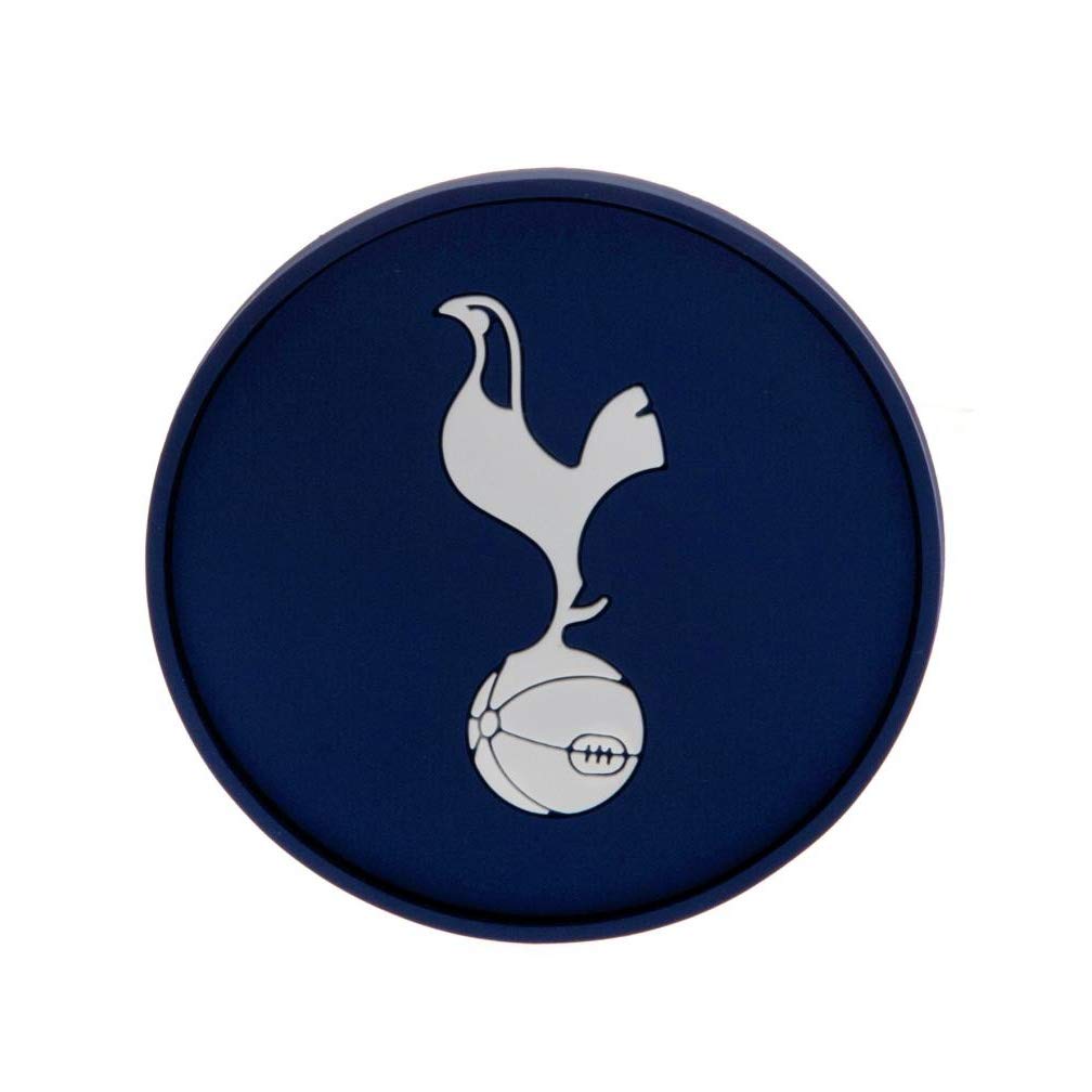 Official Tottenham Hotspur FC Rubber Coasters Set of 4 - Premium Football Team Drink Coasters for Beer, Wine & Coffee - Perfect for Home Bar, Game Room & Sports Fan Gifts