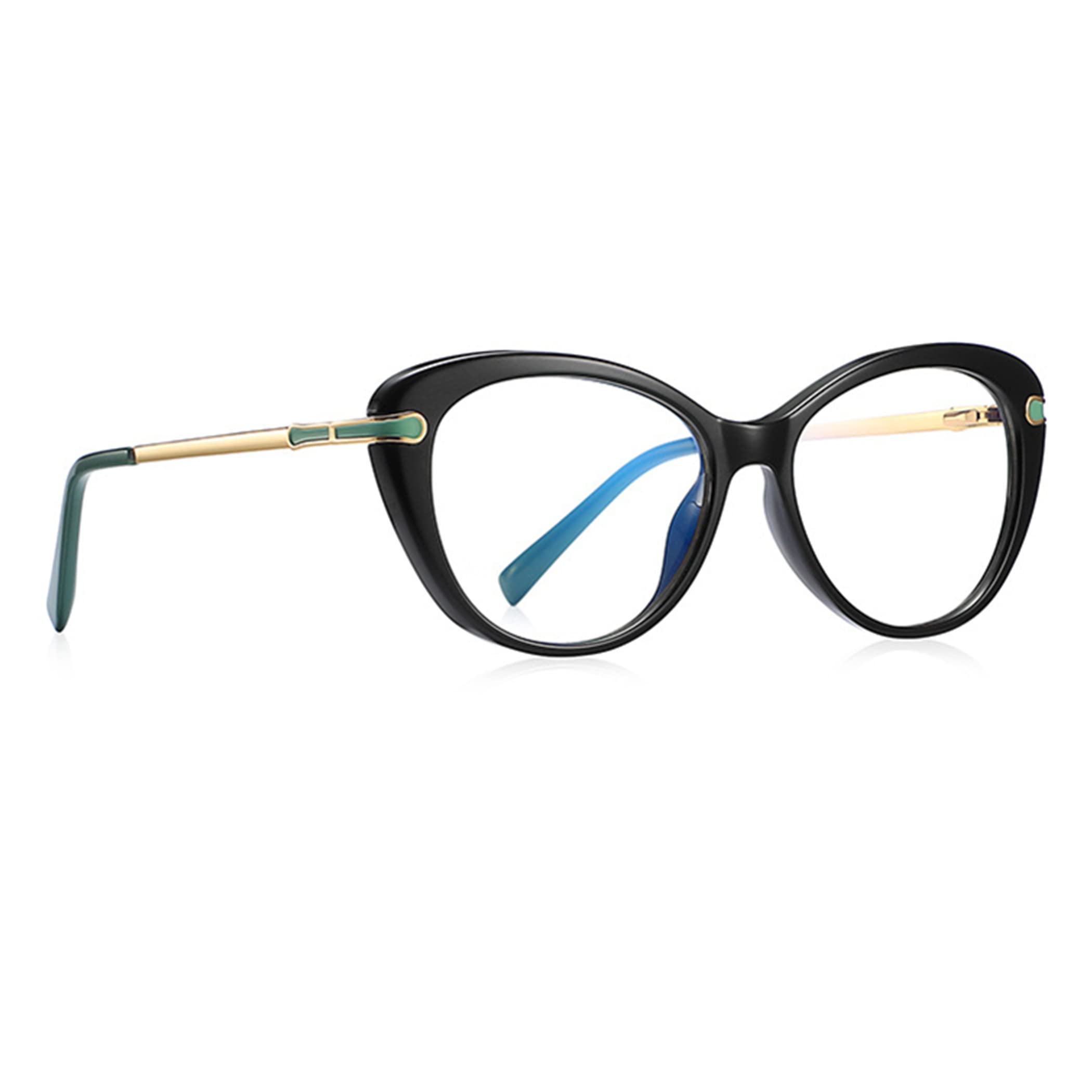 Bullabulling Women's Blue Light Blocking Reading Glasses with Spring Hinge - Stylish Computer & Reading Eyewear for Work, Study & Screen Time