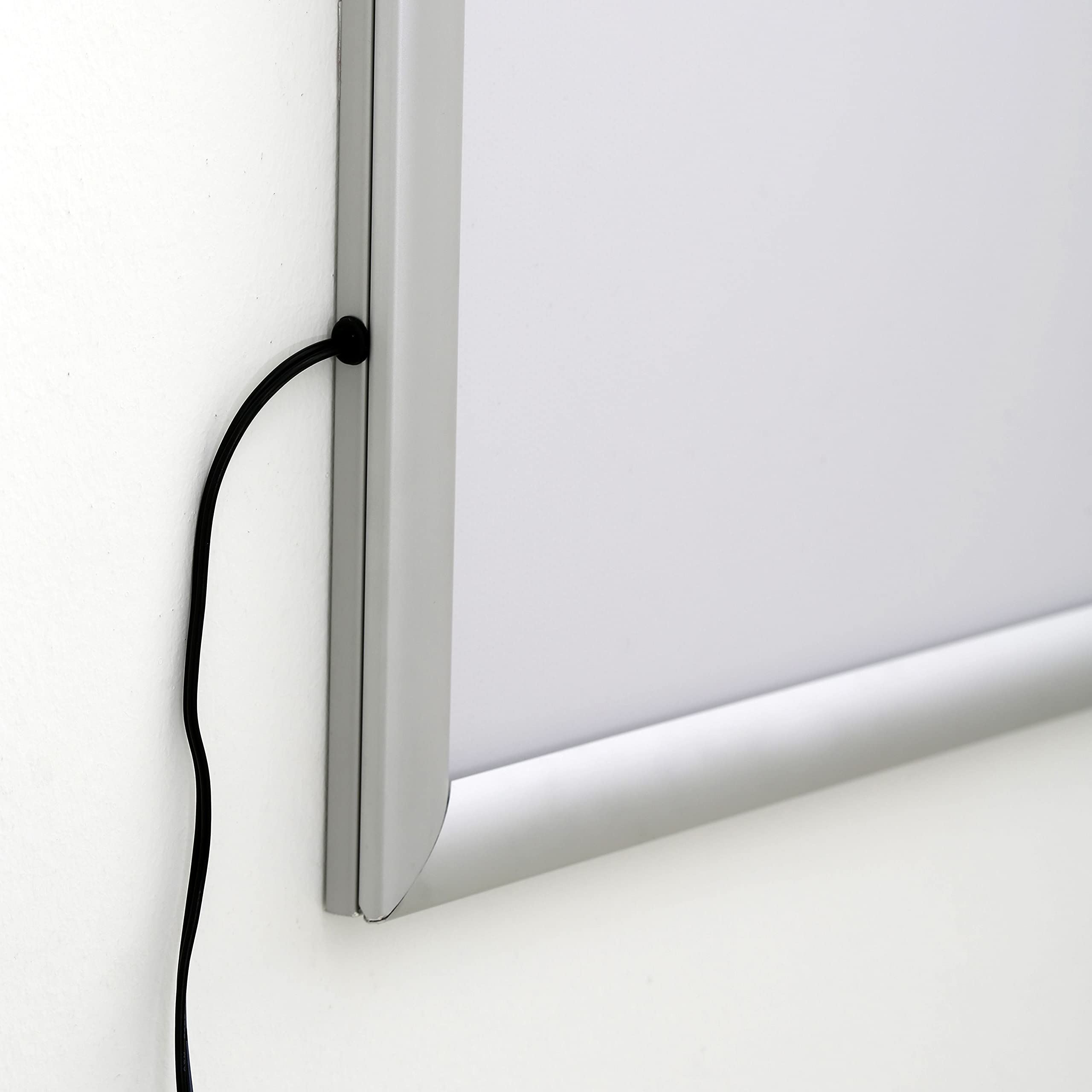 24x36 Inch Silver LED Light Box Poster Frame - 1