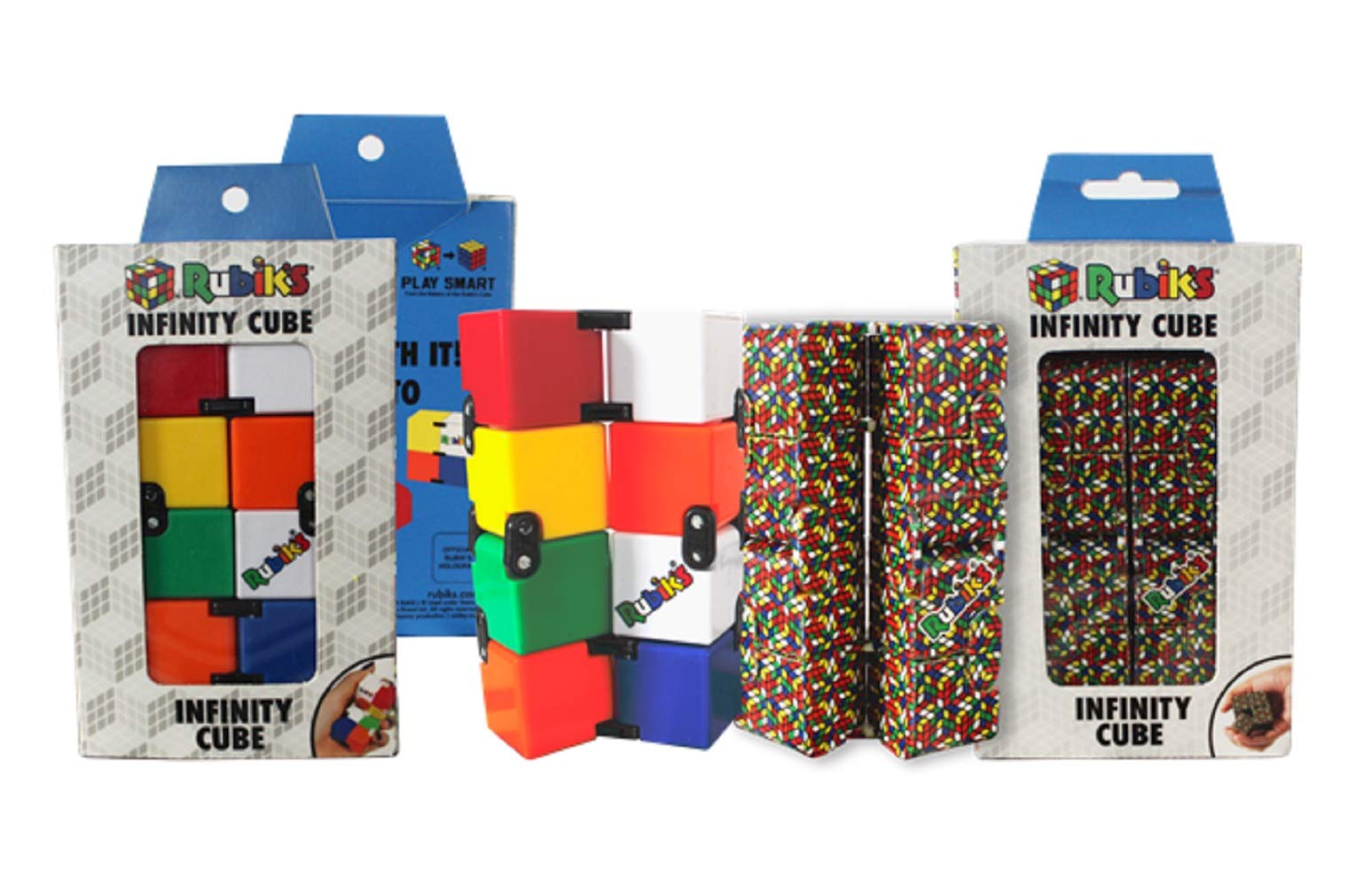 Rubik's Infinity Cube Fidget Toy - Stress Relief & Focus Tool for ADHD, Anxiety - Perfect for Office, School & Travel - Sensory Stimulation & Relaxation Aid